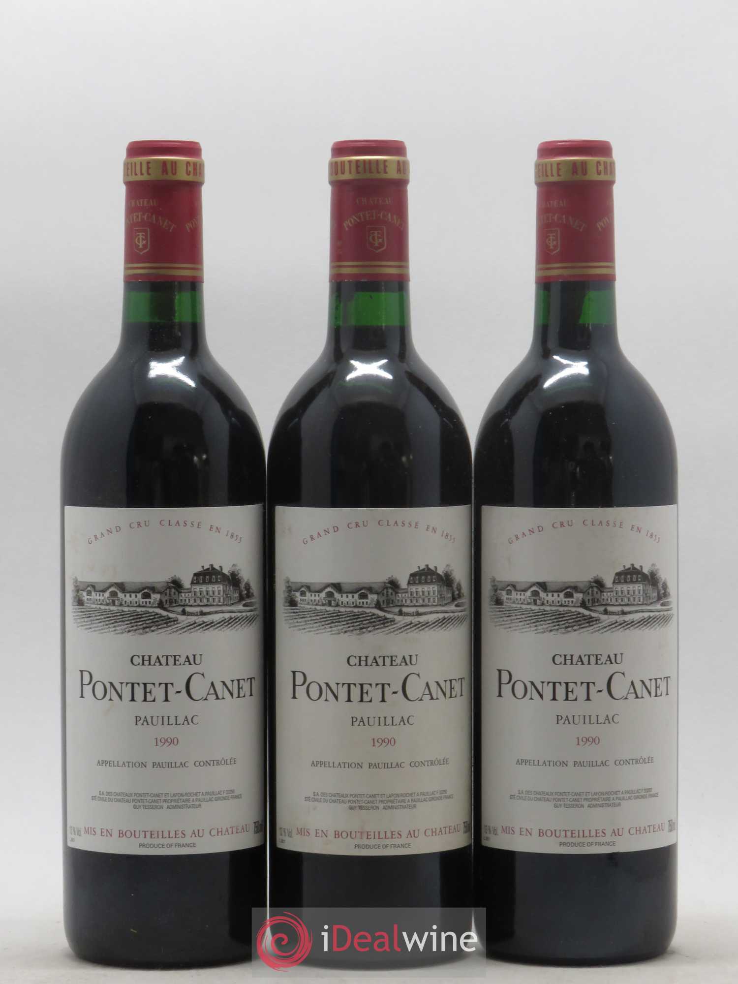 Château Pontet Canet 5ème Grand Cru Classé 1990 - Lot de 12 bouteilles - 2