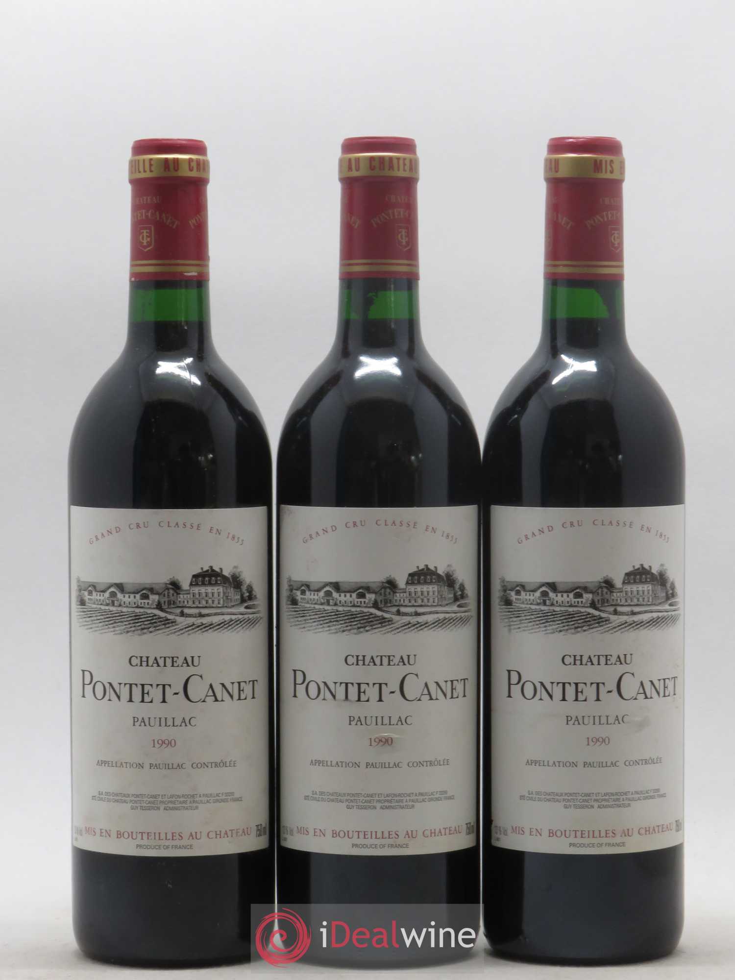 Château Pontet Canet 5ème Grand Cru Classé 1990 - Lot de 12 bouteilles - 4