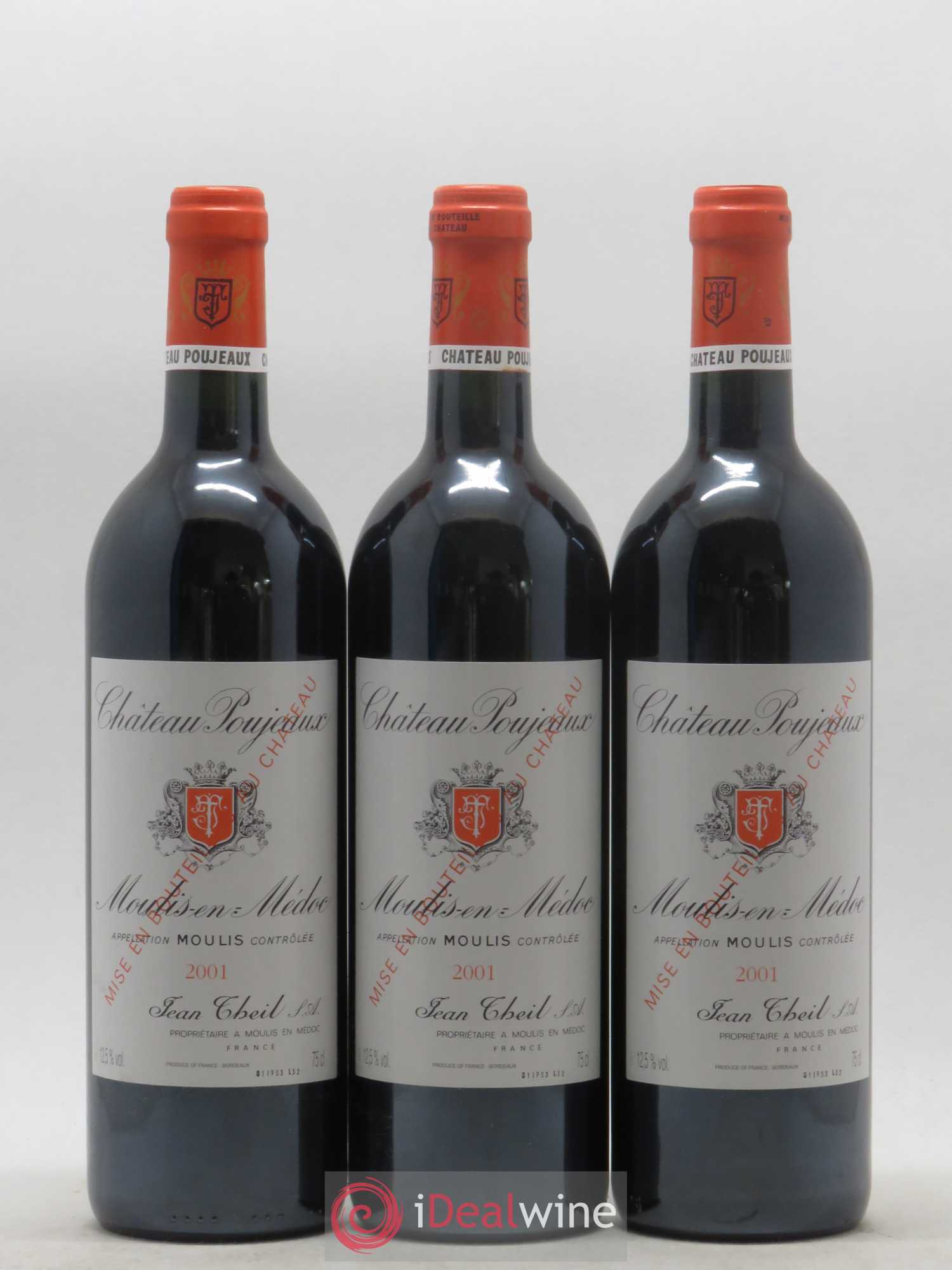 Château Poujeaux 2001 - Lot de 12 bouteilles - 2