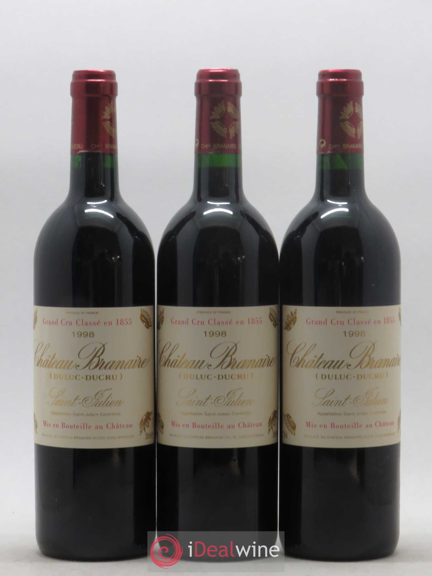 Château Branaire Ducru 4ème Grand Cru Classé 1998 - Lot de 12 bouteilles - 2