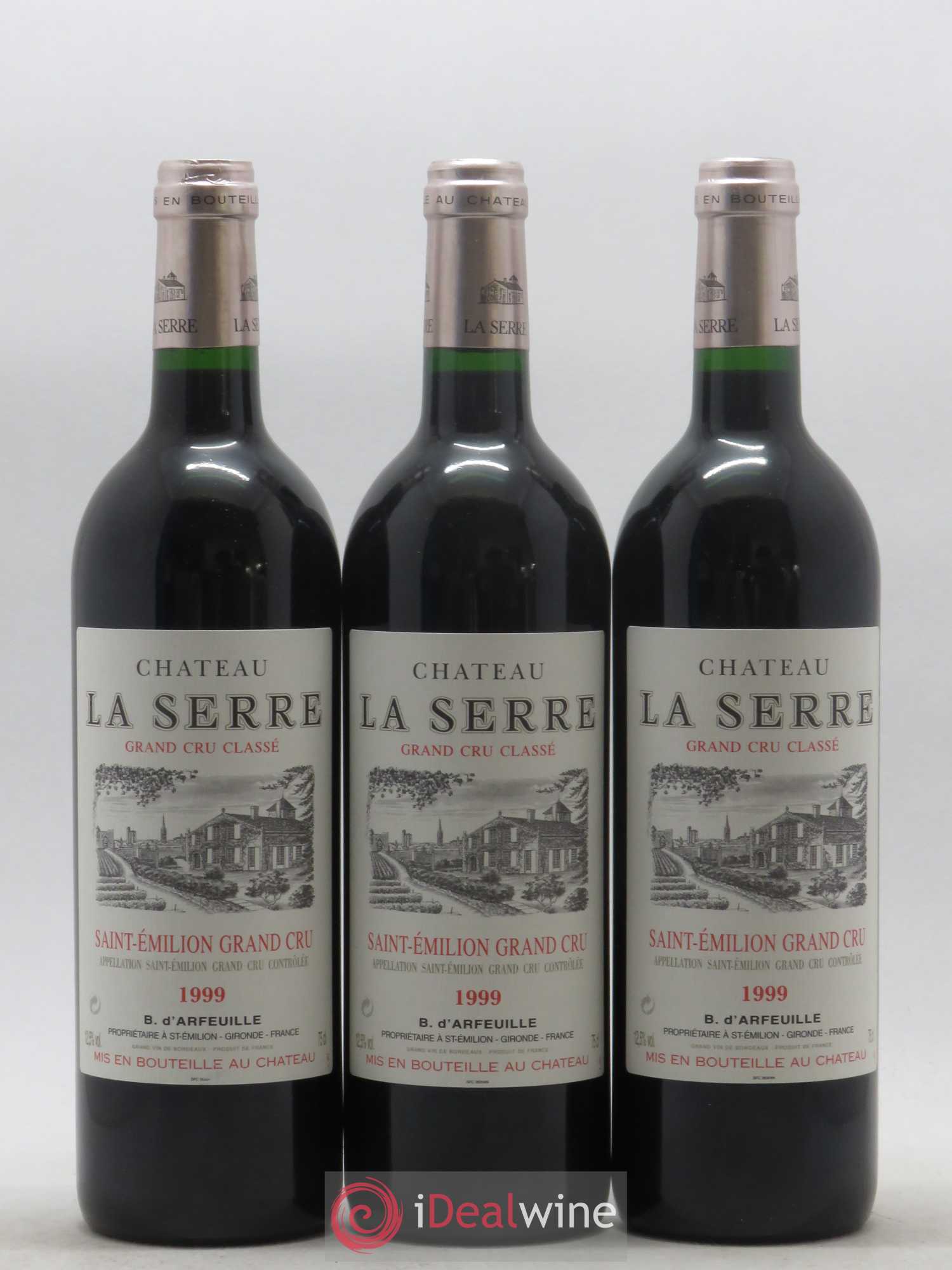 Château la Serre Grand Cru Classé 1999 - Lot de 12 bouteilles - 1