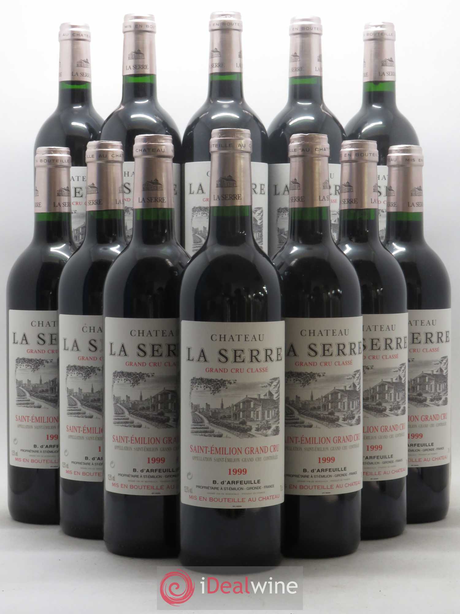 Château la Serre Grand Cru Classé 1999 - Lot de 12 bouteilles - 0