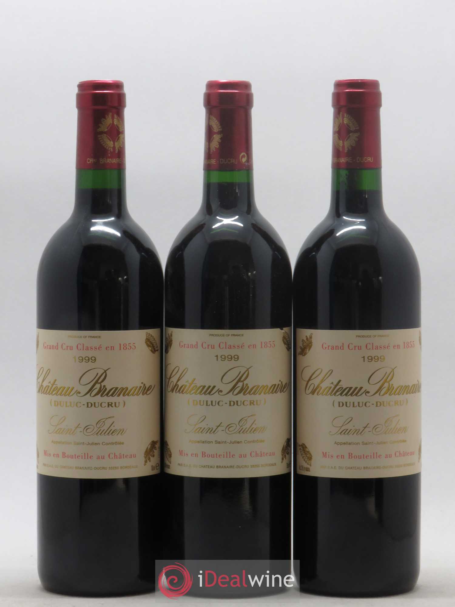 Château Branaire Ducru 4ème Grand Cru Classé 1999 - Lot de 12 bouteilles - 1