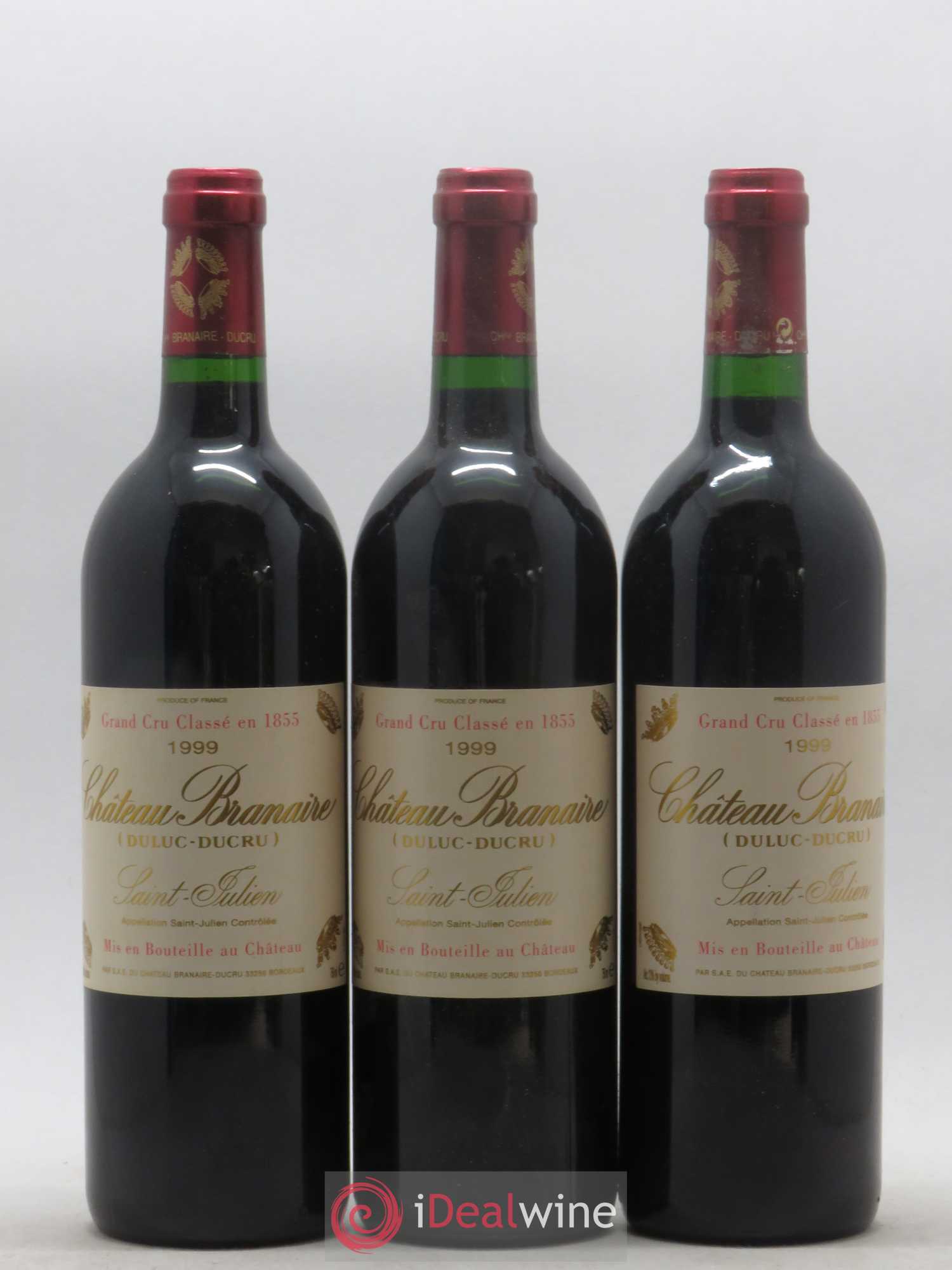 Château Branaire Ducru 4ème Grand Cru Classé 1999 - Lot de 12 bouteilles - 2