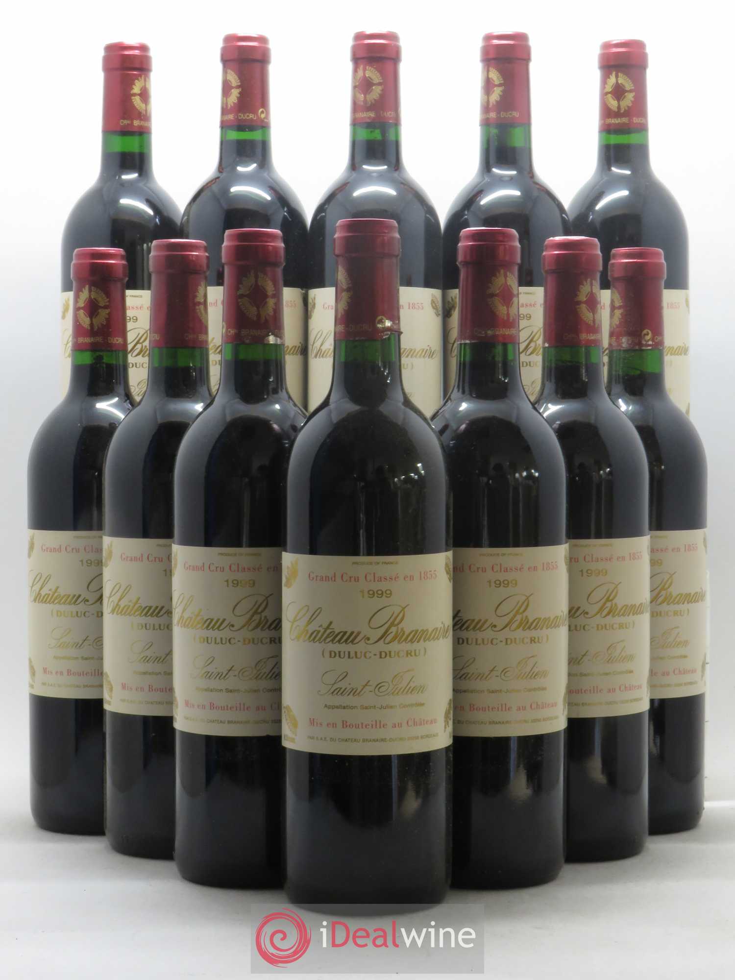Château Branaire Ducru 4ème Grand Cru Classé 1999 - Lot de 12 bouteilles - 0