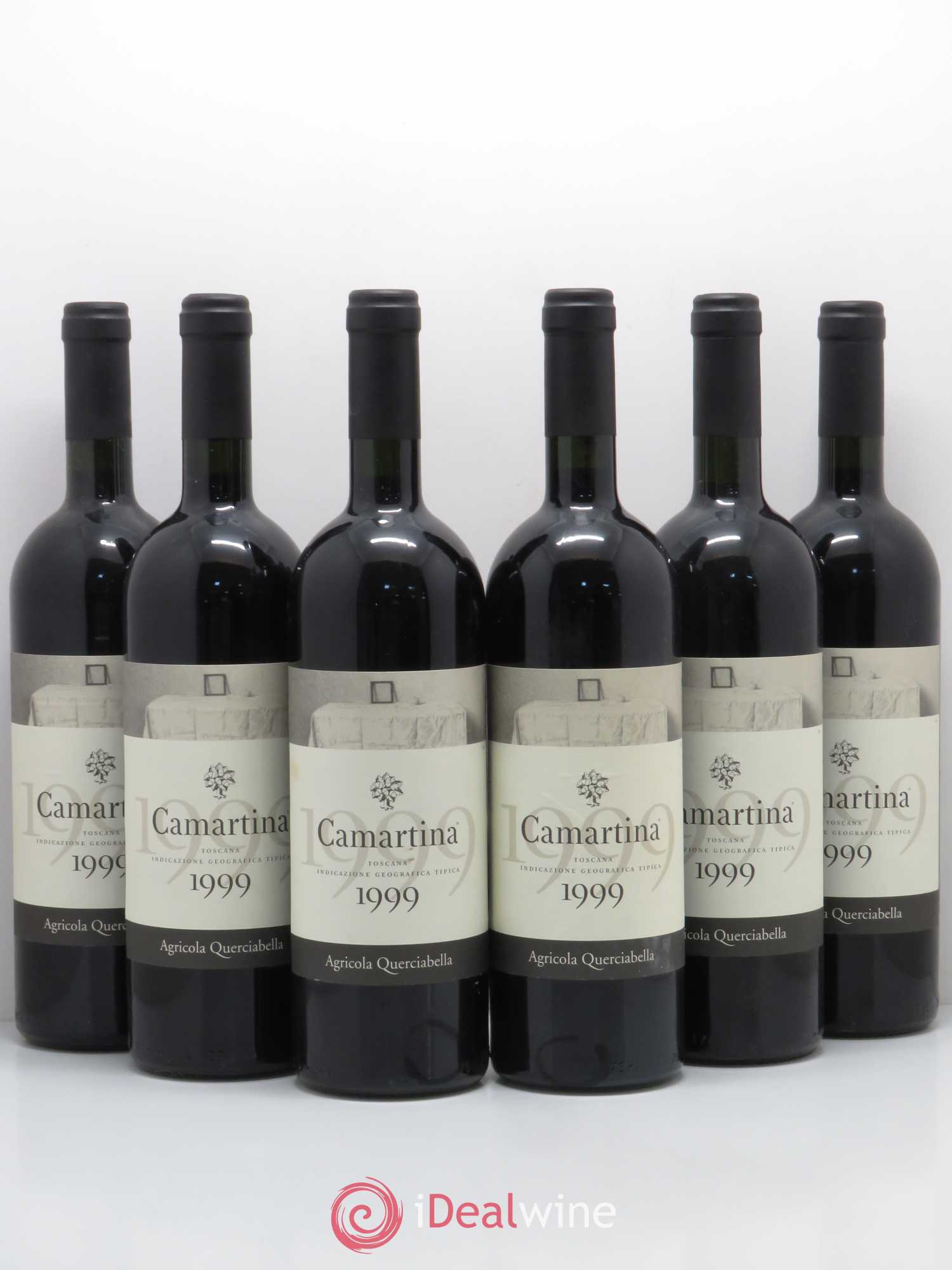 Toscana IGT Querciabella Camartina Sebastiano Castiglioni 1999 - Lot de 6 bouteilles - 0