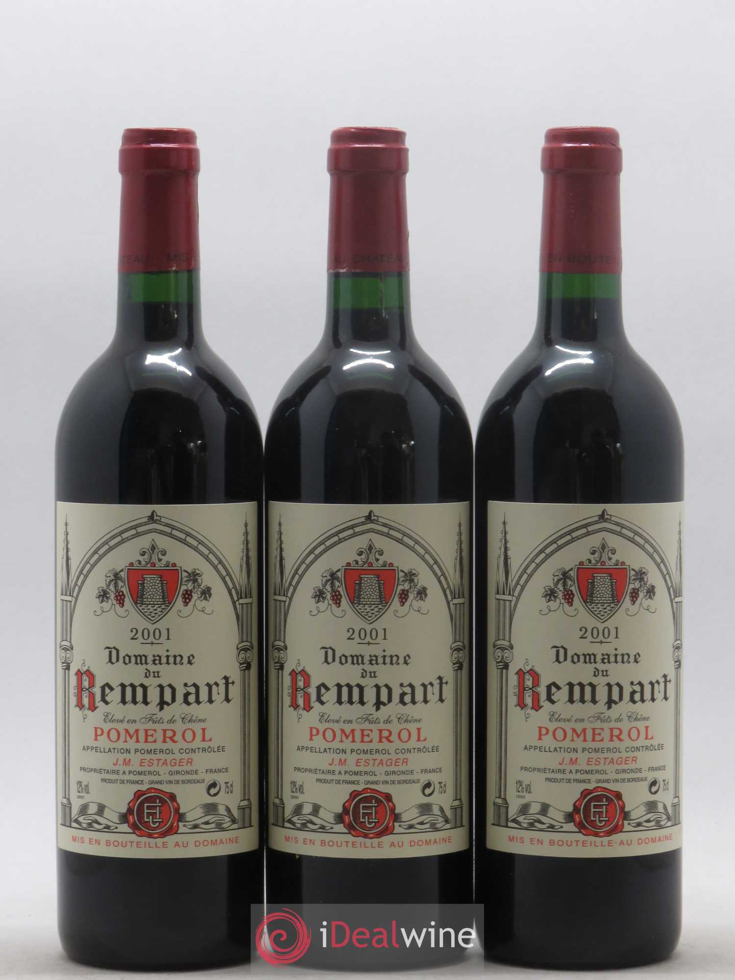 Pomerol Domaine du Rempart (sans prix de réserve) 2001 - Posten von 12 Flaschen - 3