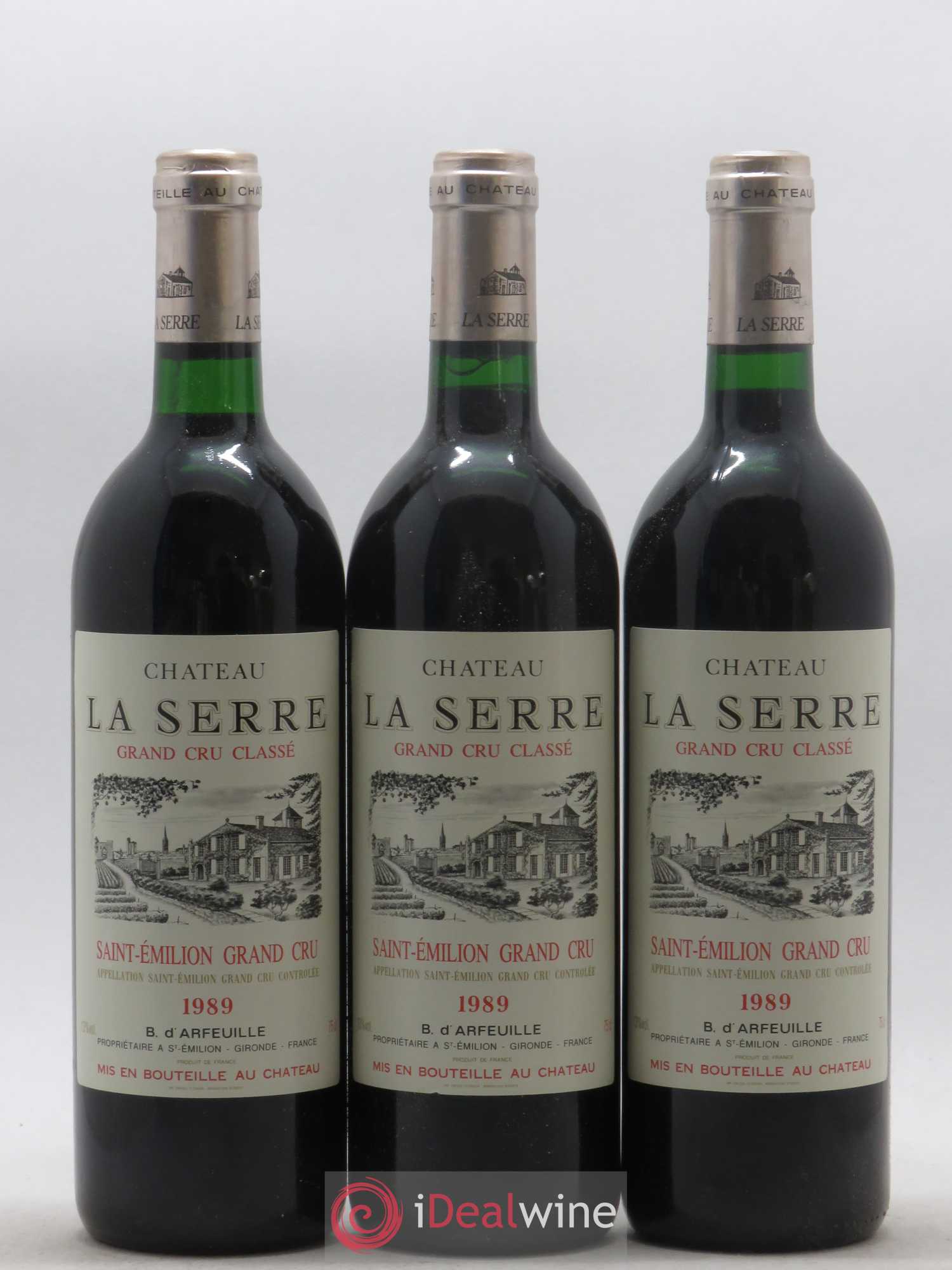 Château la Serre Grand Cru Classé 1989 - Lot de 12 bouteilles - 1