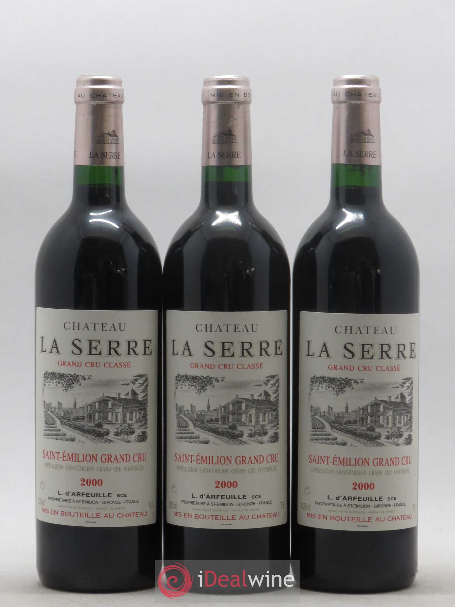 Château la Serre Grand Cru Classé 2000 - Lot de 12 bouteilles - 1