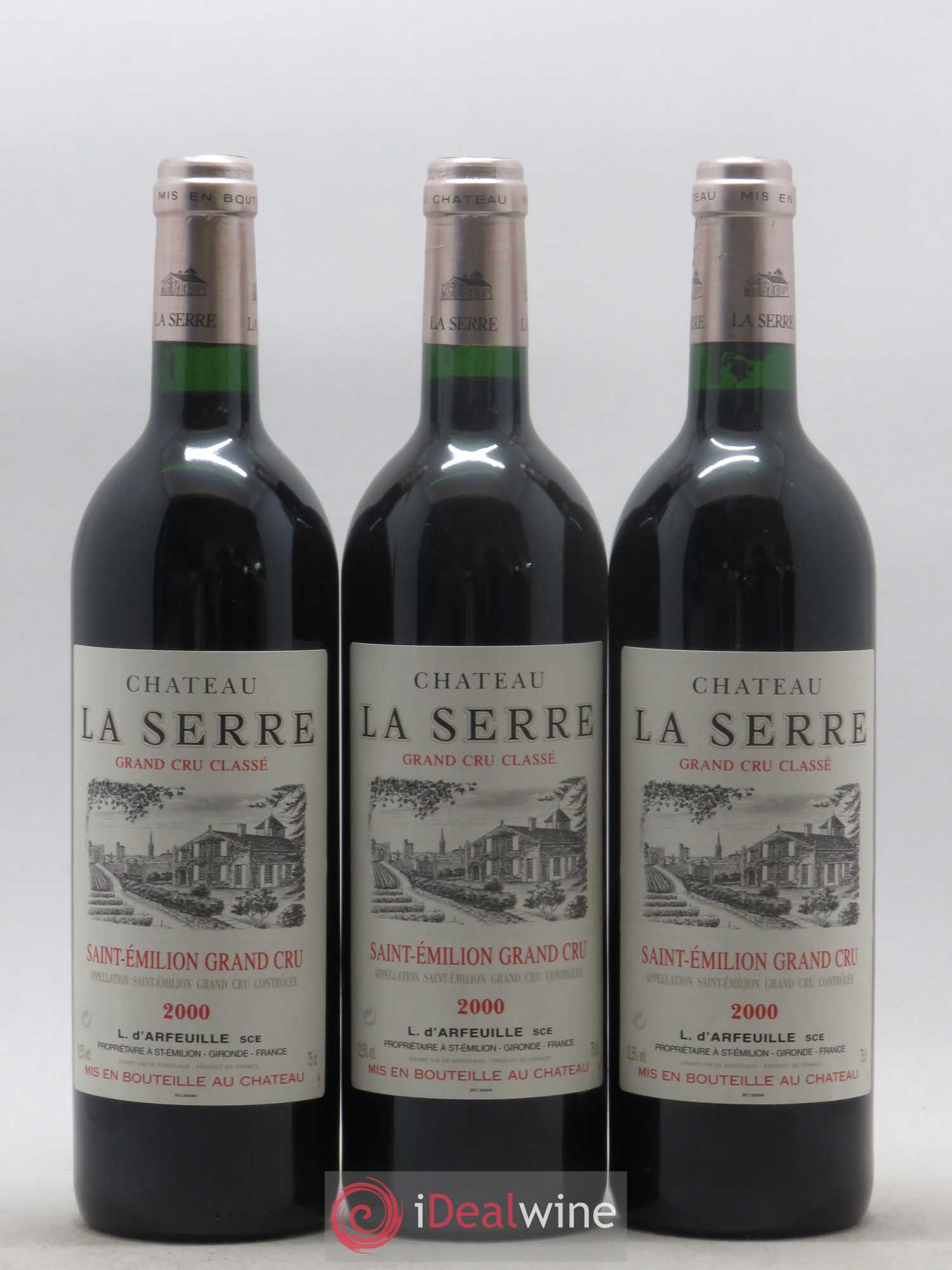 Château la Serre Grand Cru Classé 2000 - Lot de 12 bouteilles - 2
