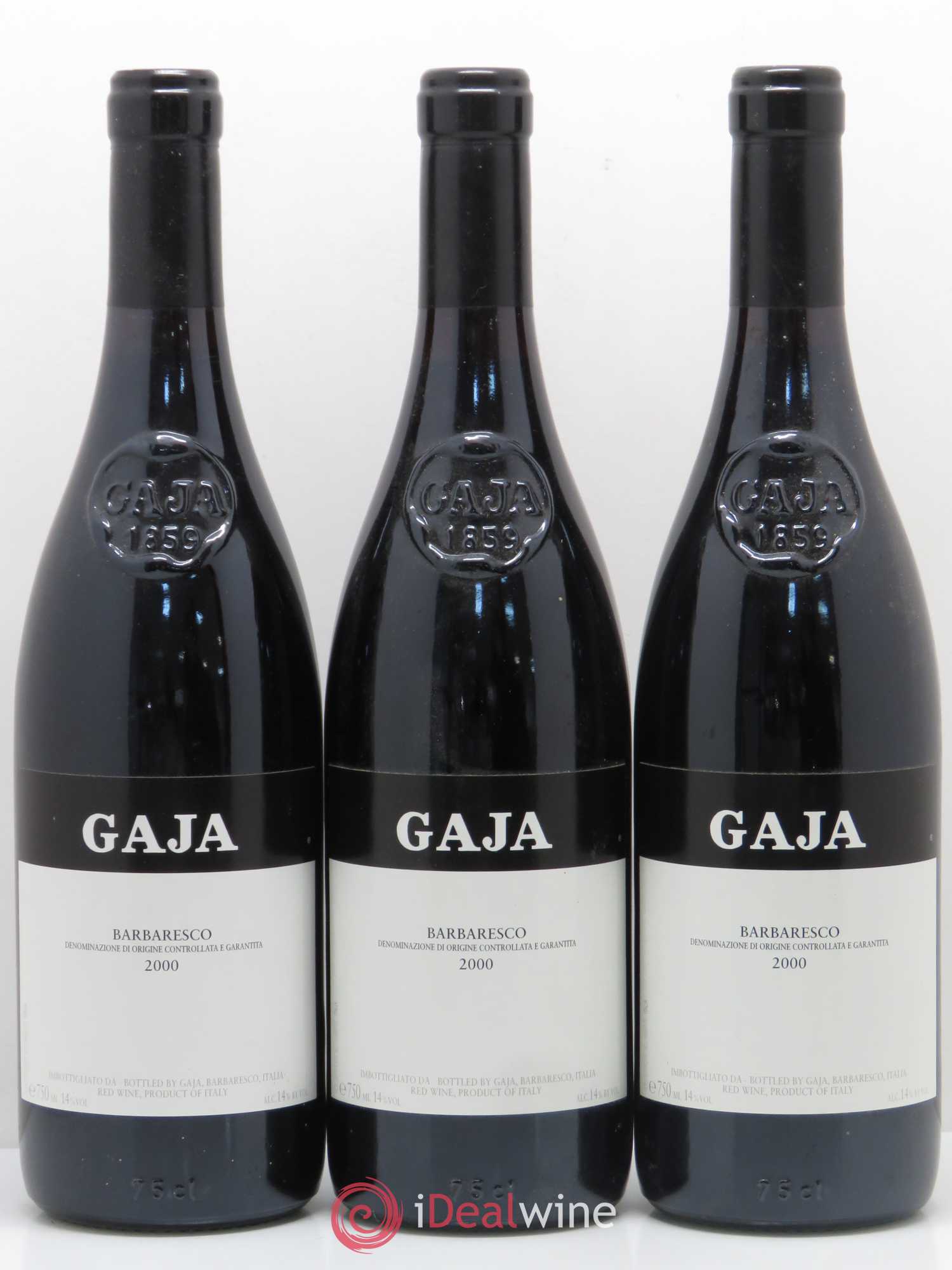 Barbaresco DOCG Angelo Gaja 2000 - Lot de 3 bouteilles - 0