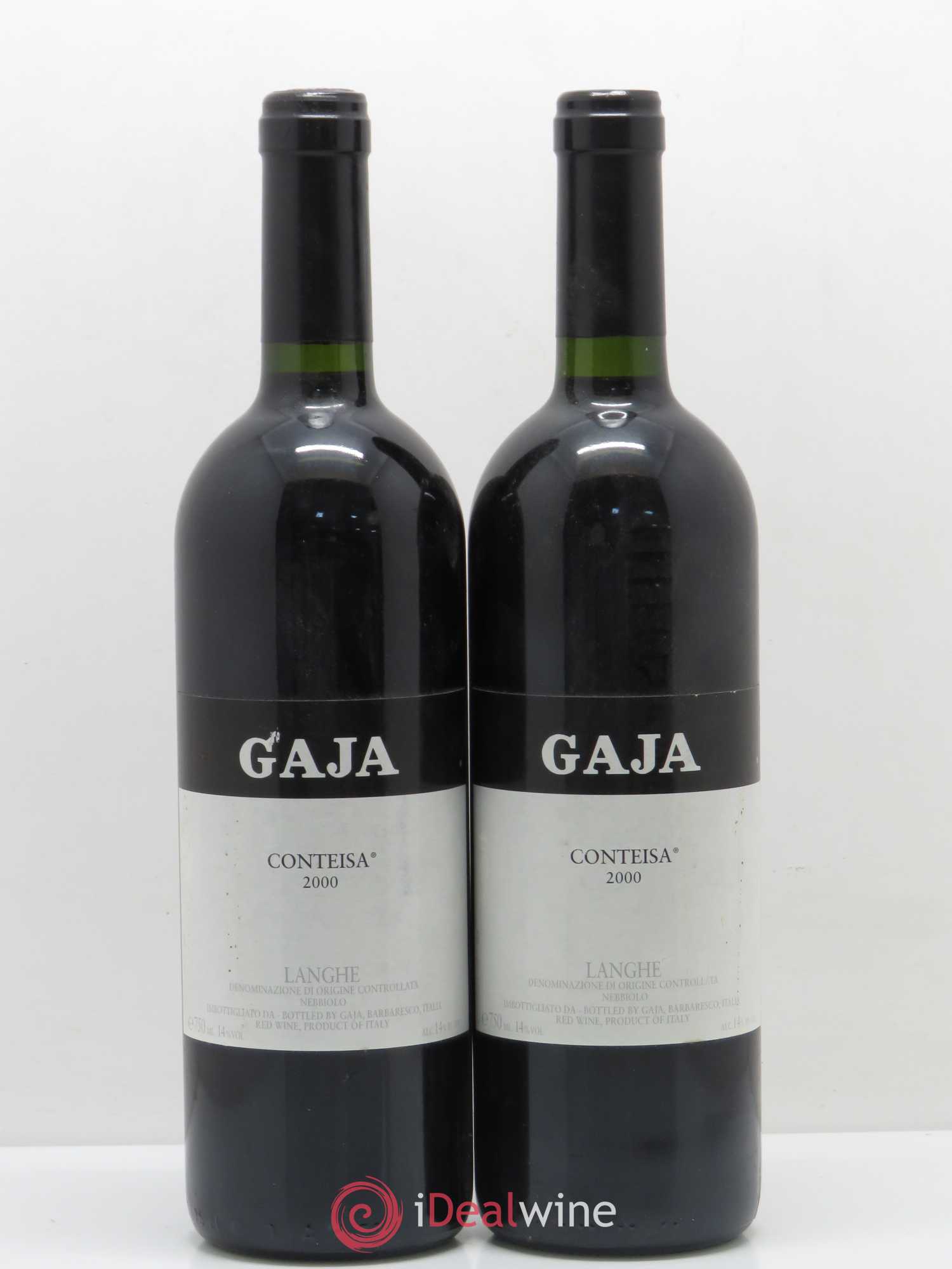 Langhe DOC Conteisa Gaja 2000 - Lot de 2 bouteilles - 0