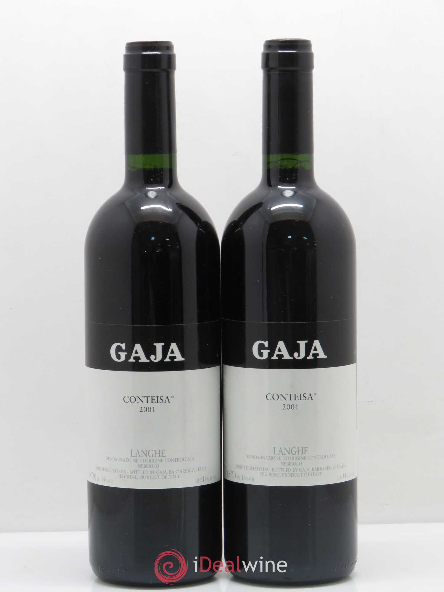 Italie Langhe Conteisa Gaja 2001 - Posten von 2 Flaschen - 0