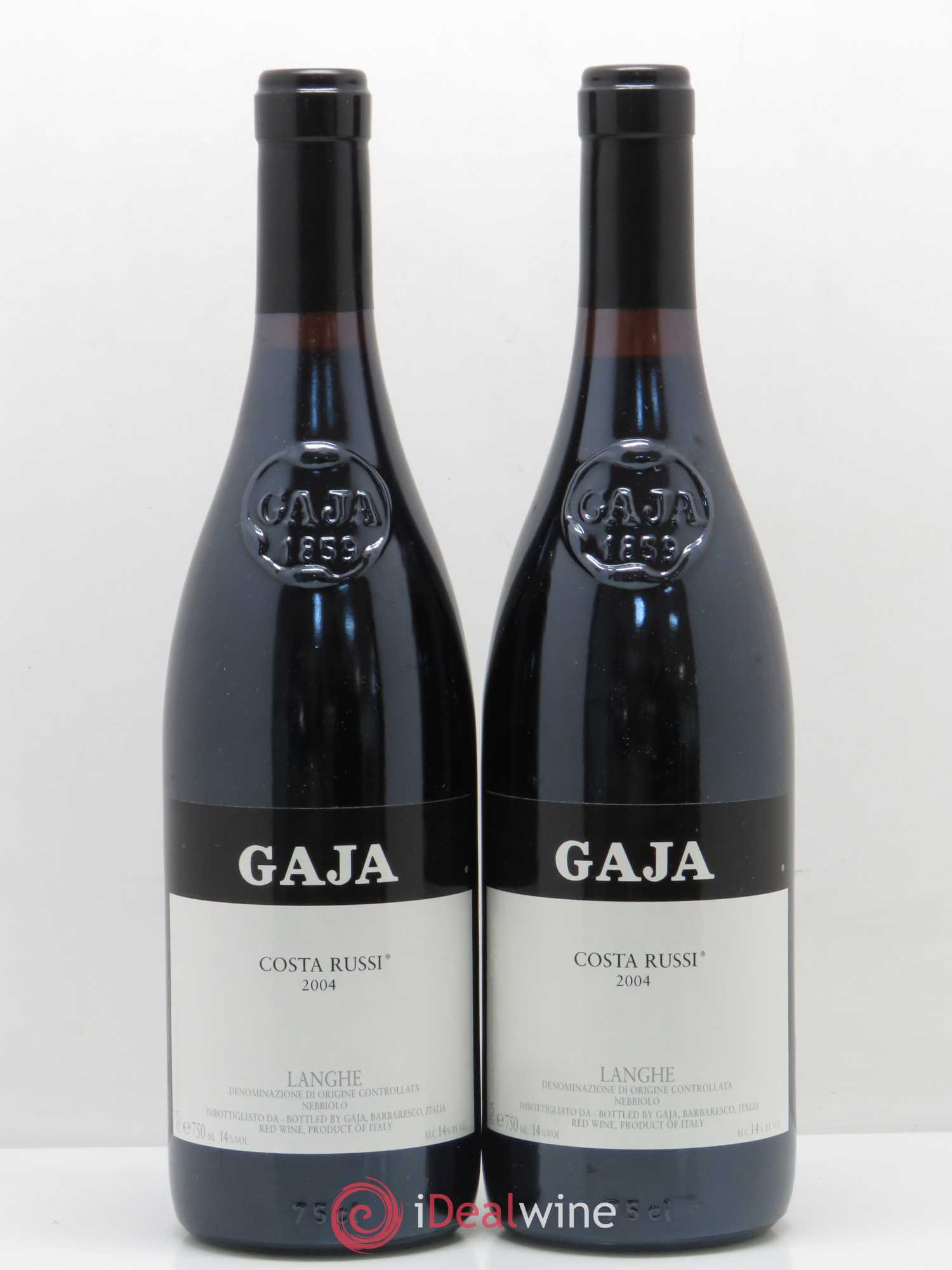 Langhe DOC Costa Russi Gaja 2004 - Lot de 2 bouteilles - 0