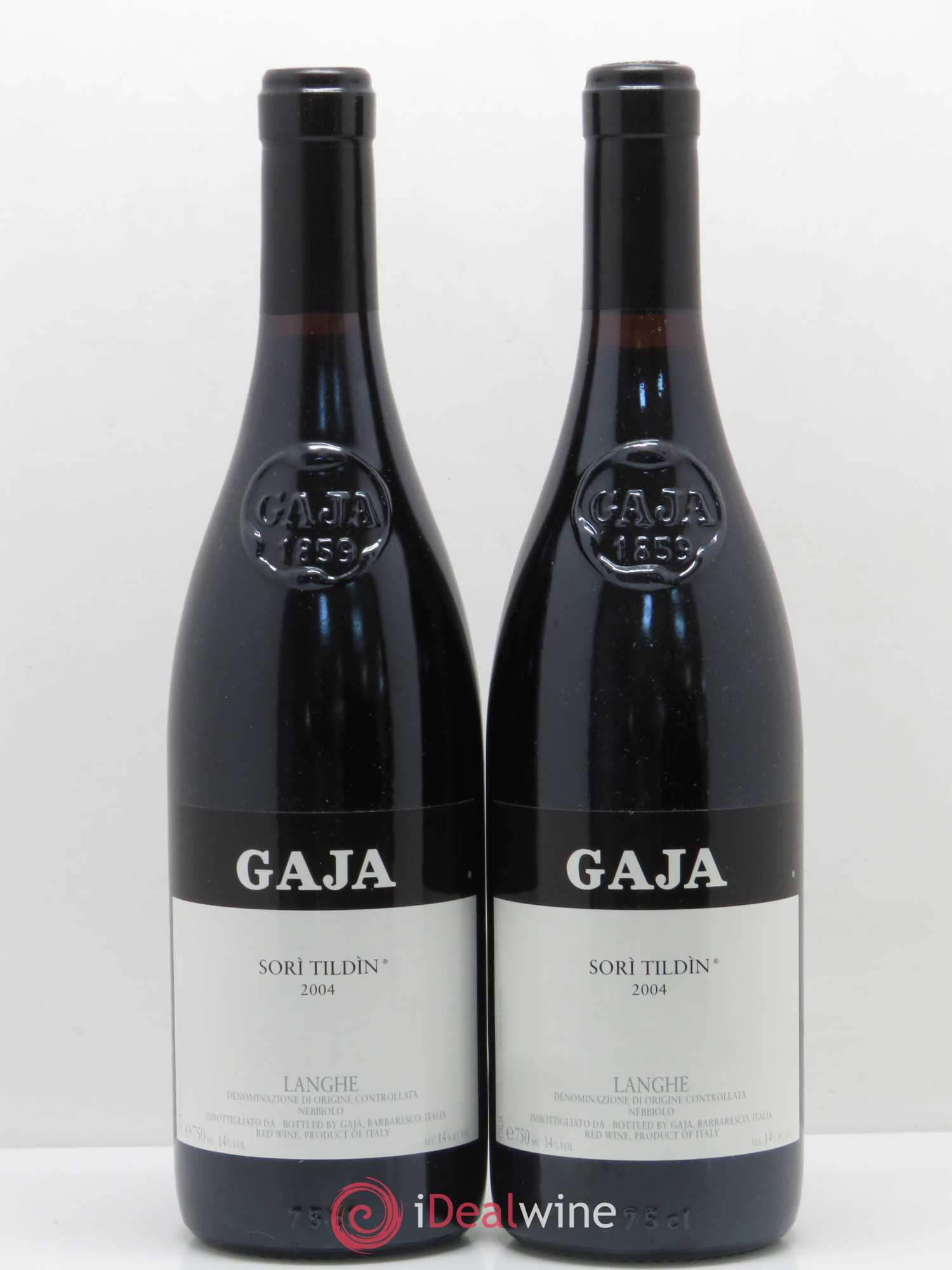 Langhe Sorì Tildìn Gaja 2004 - Lot de 2 bouteilles - 0