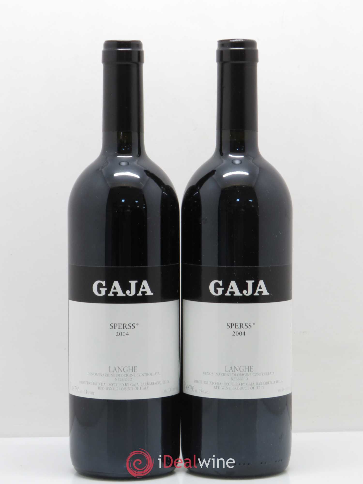 Langhe Sperss Angelo Gaja 2004 - Lot de 2 bouteilles - 0