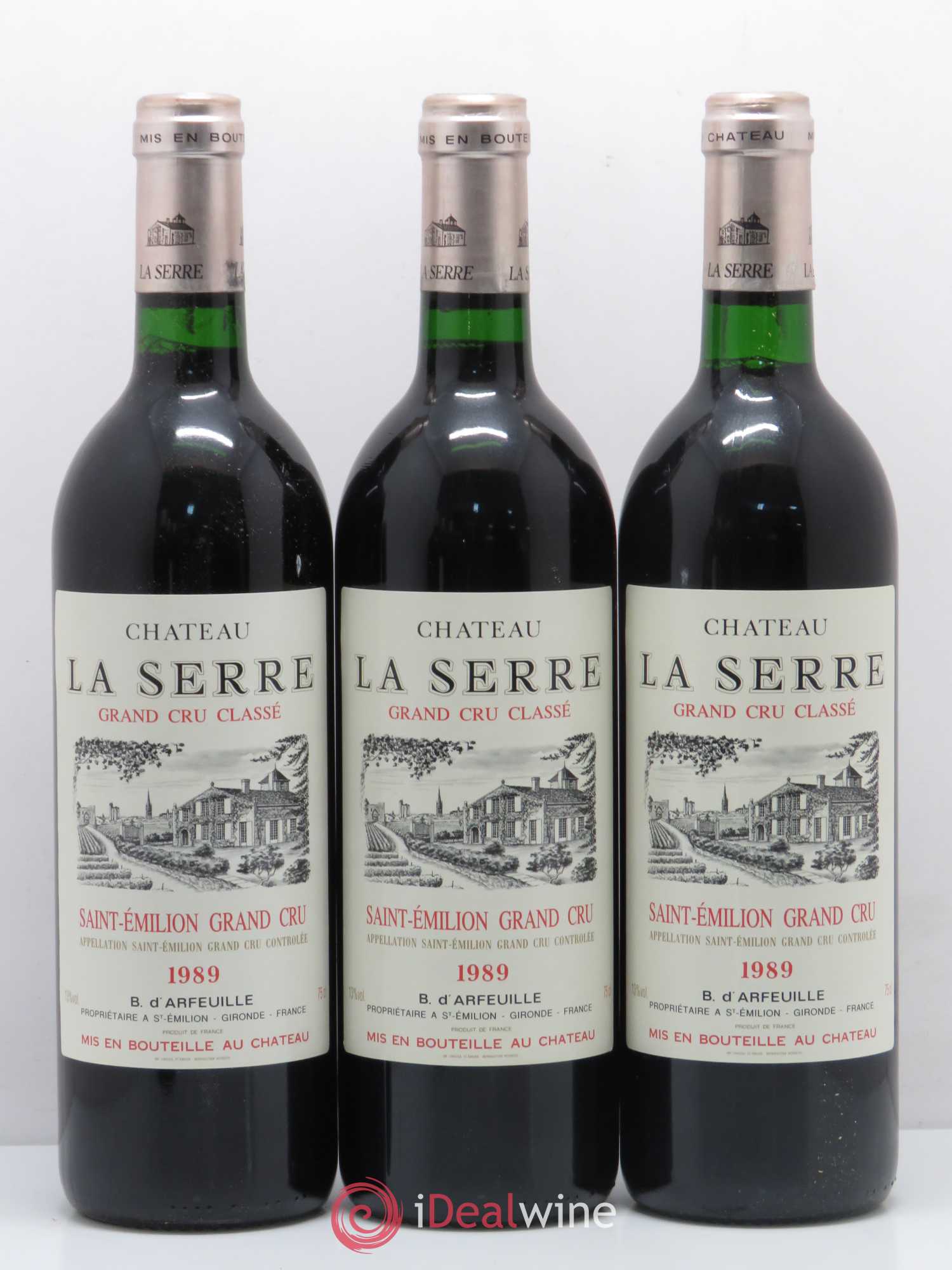 Château la Serre Grand Cru Classé 1989 - Lot de 6 bouteilles - 1