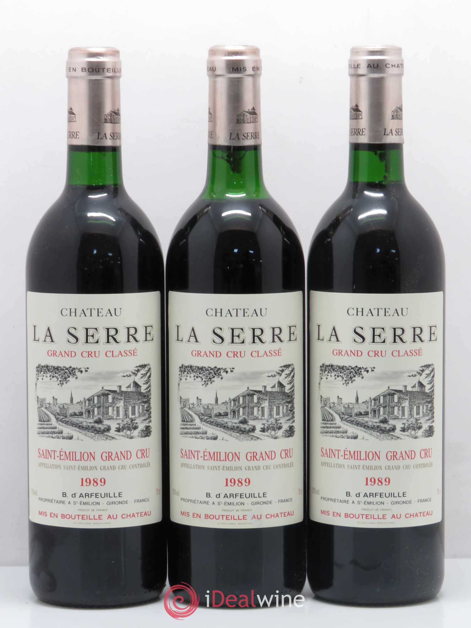 Château la Serre Grand Cru Classé 1989 - Lot de 6 bouteilles - 2