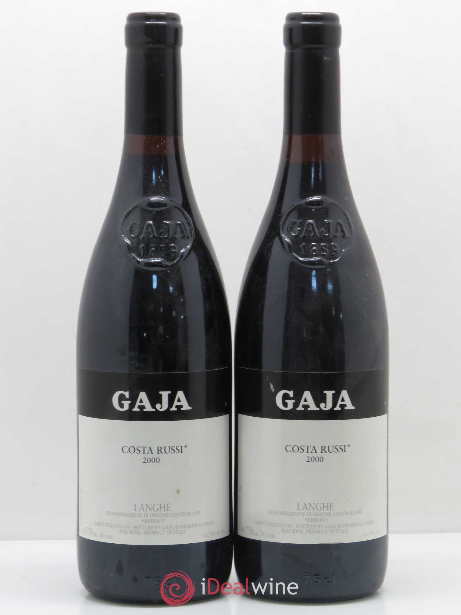 Langhe DOC Costa Russi Gaja 2000 - Posten von 2 Flaschen - 0