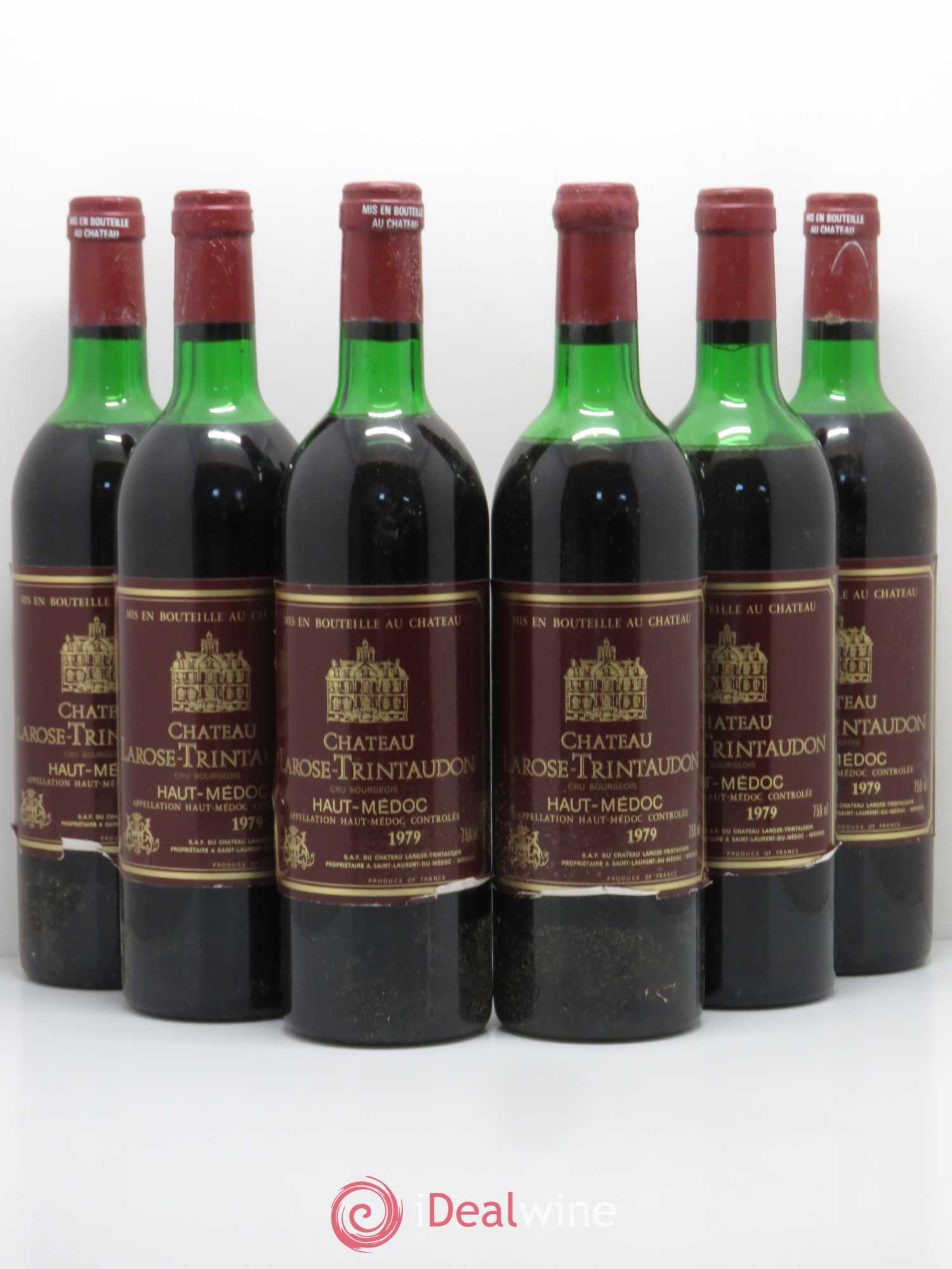 Château Larose Trintaudon Cru Bourgeois (sans prix de réserve) 1979 - Lot de 6 bouteilles - 0