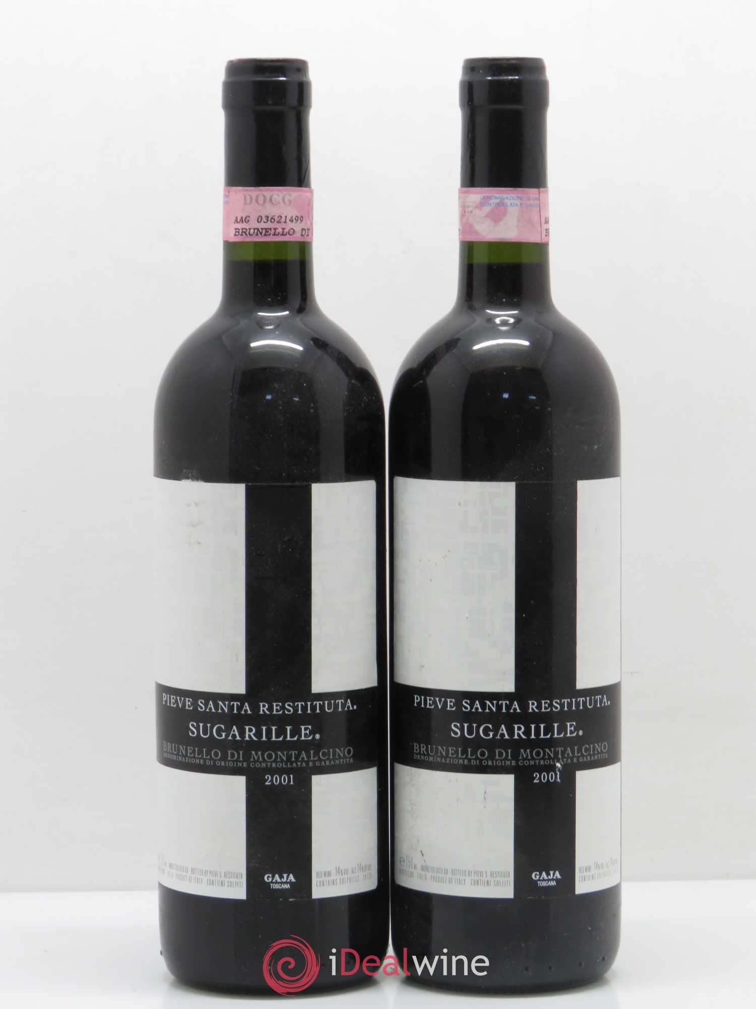 Brunello di Montalcino DOCG Pieve Santa Restituta - Sugarille Angelo Gaja 2001 - Lot de 2 bouteilles - 0
