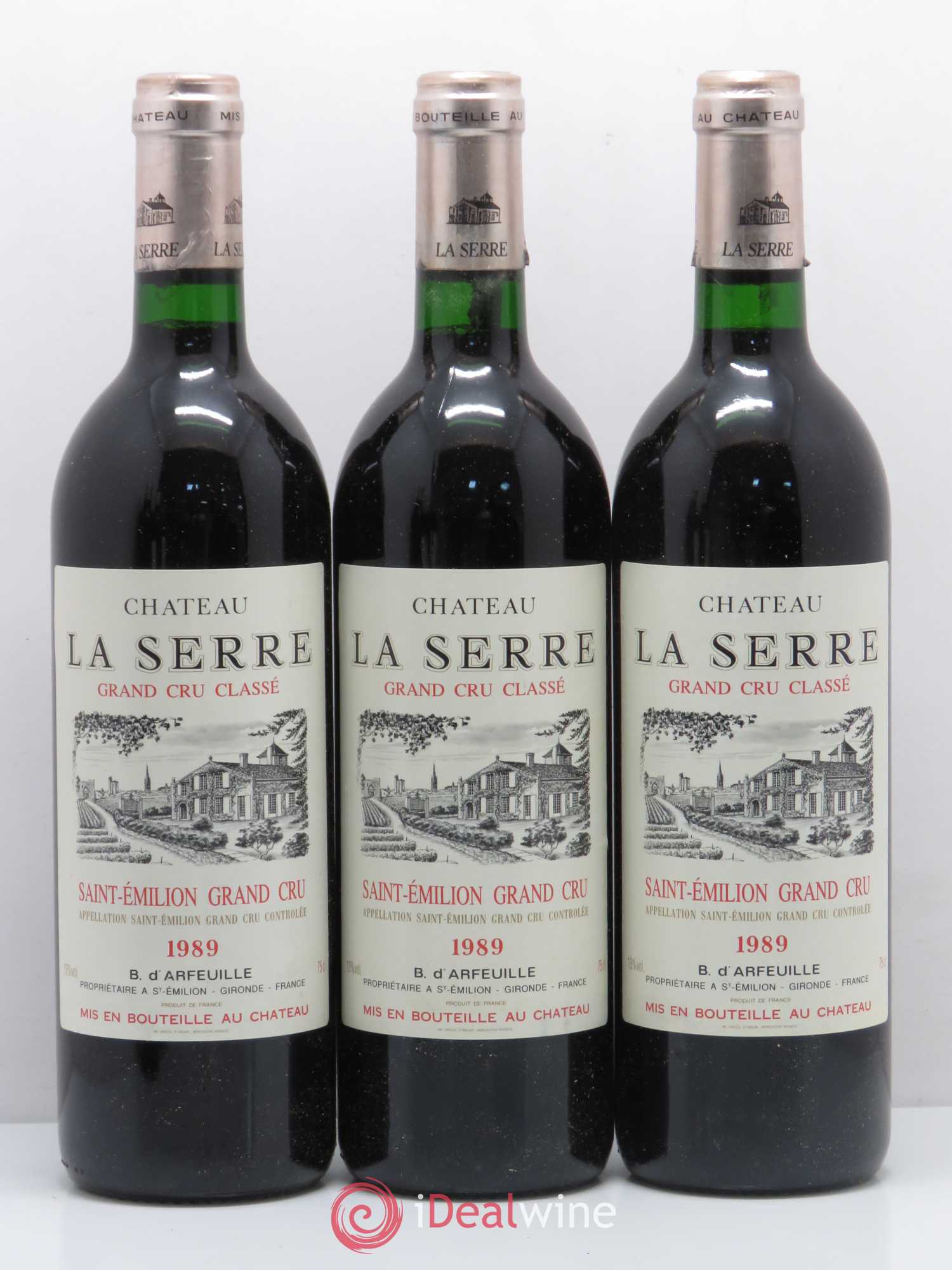 Château la Serre Grand Cru Classé 1989 - Lot de 5 bouteilles - 1