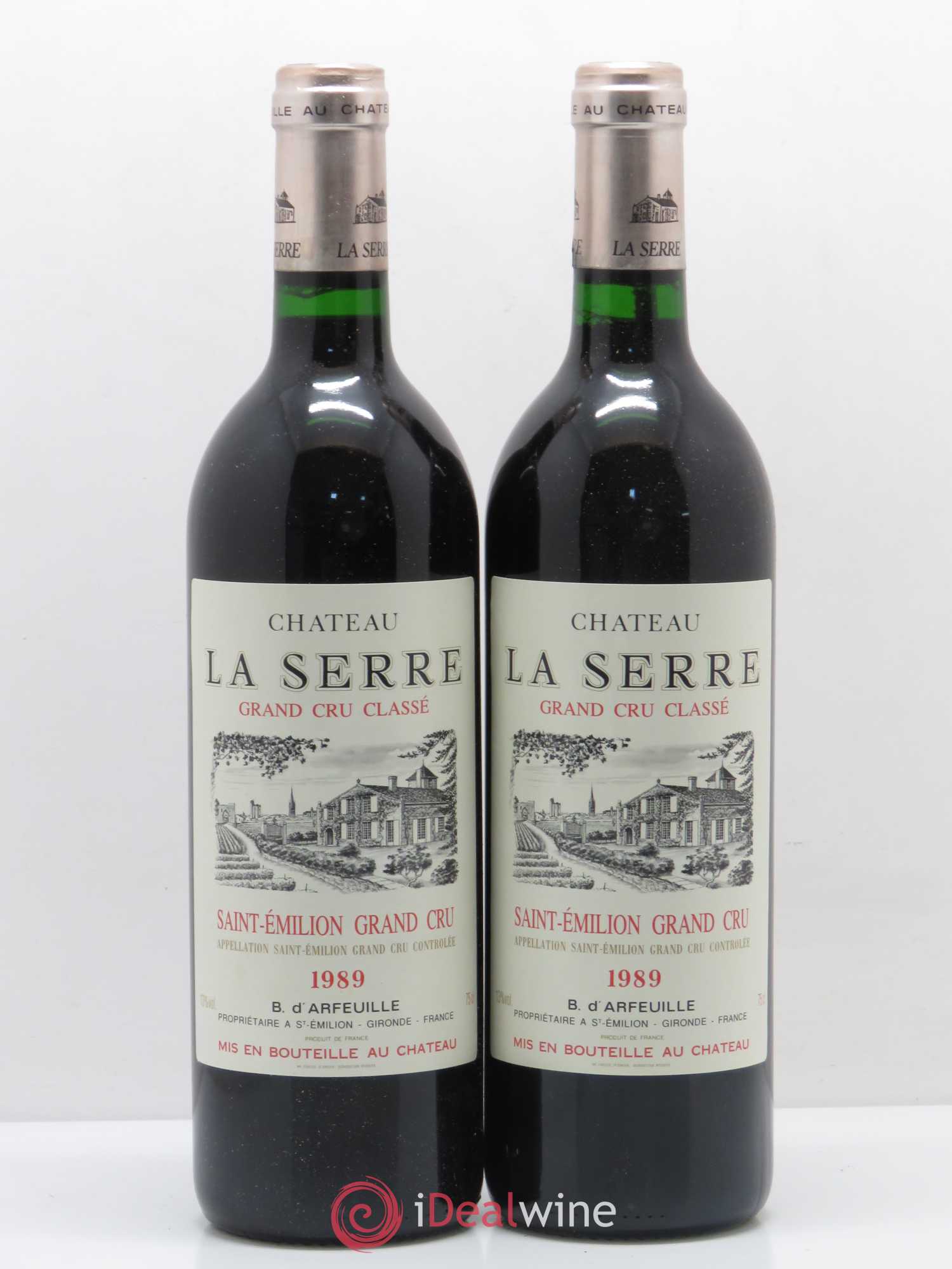 Château la Serre Grand Cru Classé 1989 - Lot de 5 bouteilles - 2