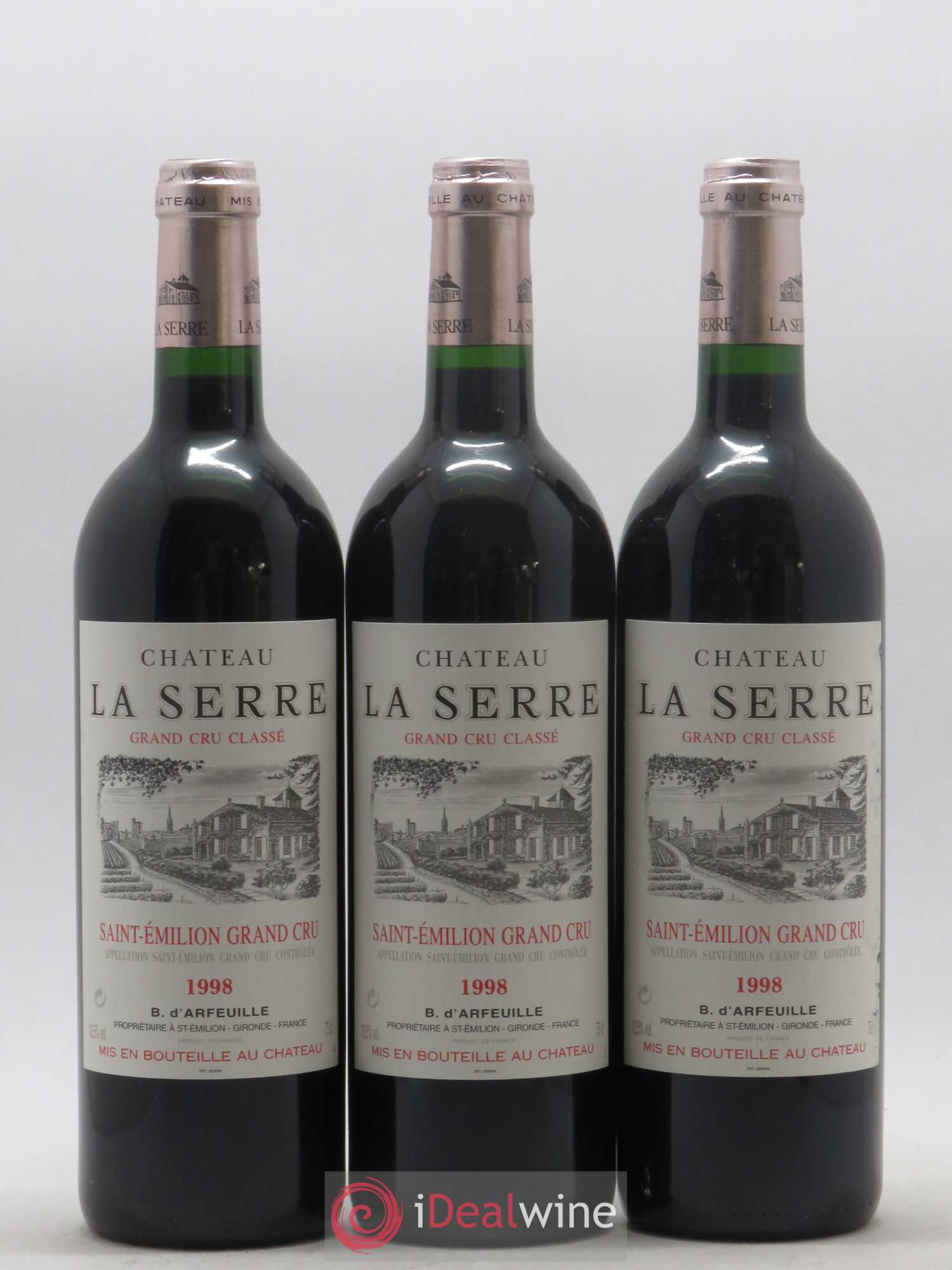 Château la Serre Grand Cru Classé 1998 - Lot de 12 bouteilles - 1