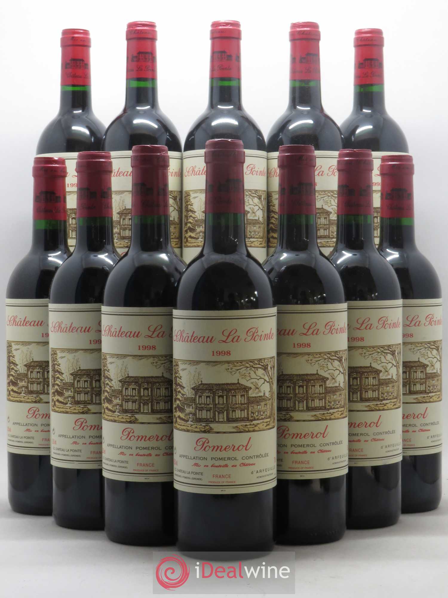 Château la Pointe 1998 - Lot de 12 bouteilles - 0