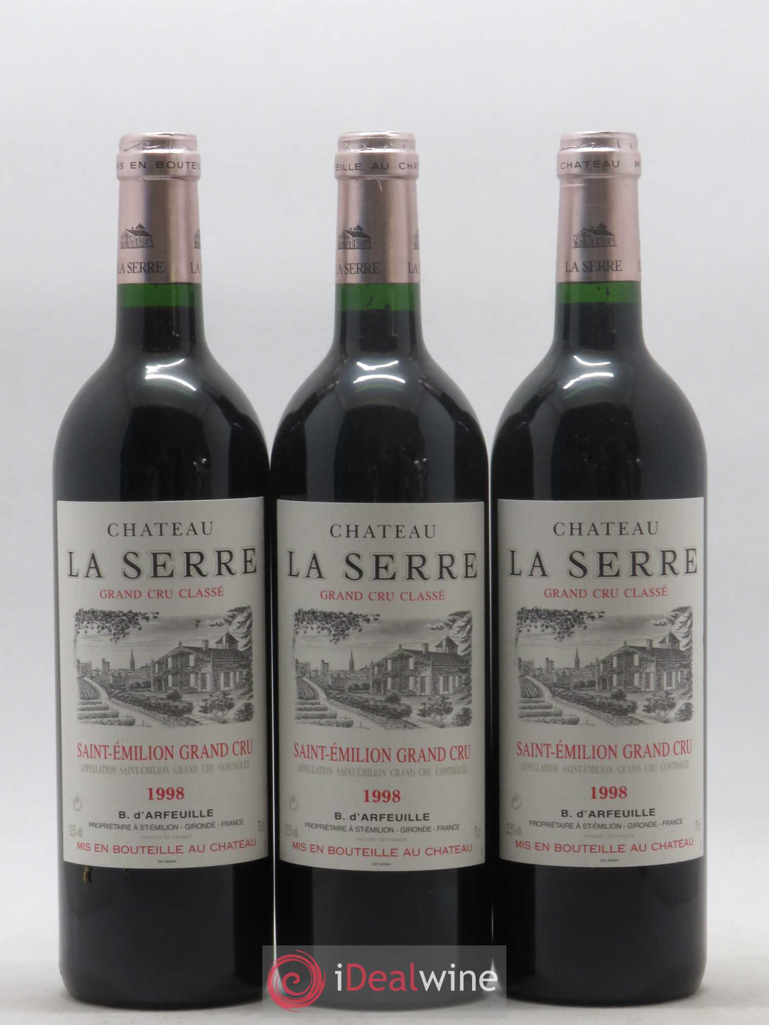 Château la Serre Grand Cru Classé 1998 - Lot de 12 bouteilles - 1