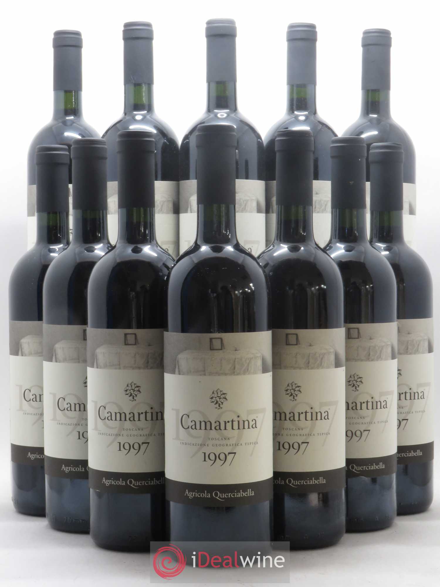 Toscana IGT Querciabella Camartina Sebastiano Castiglioni 1997 - Lot de 12 bouteilles - 0