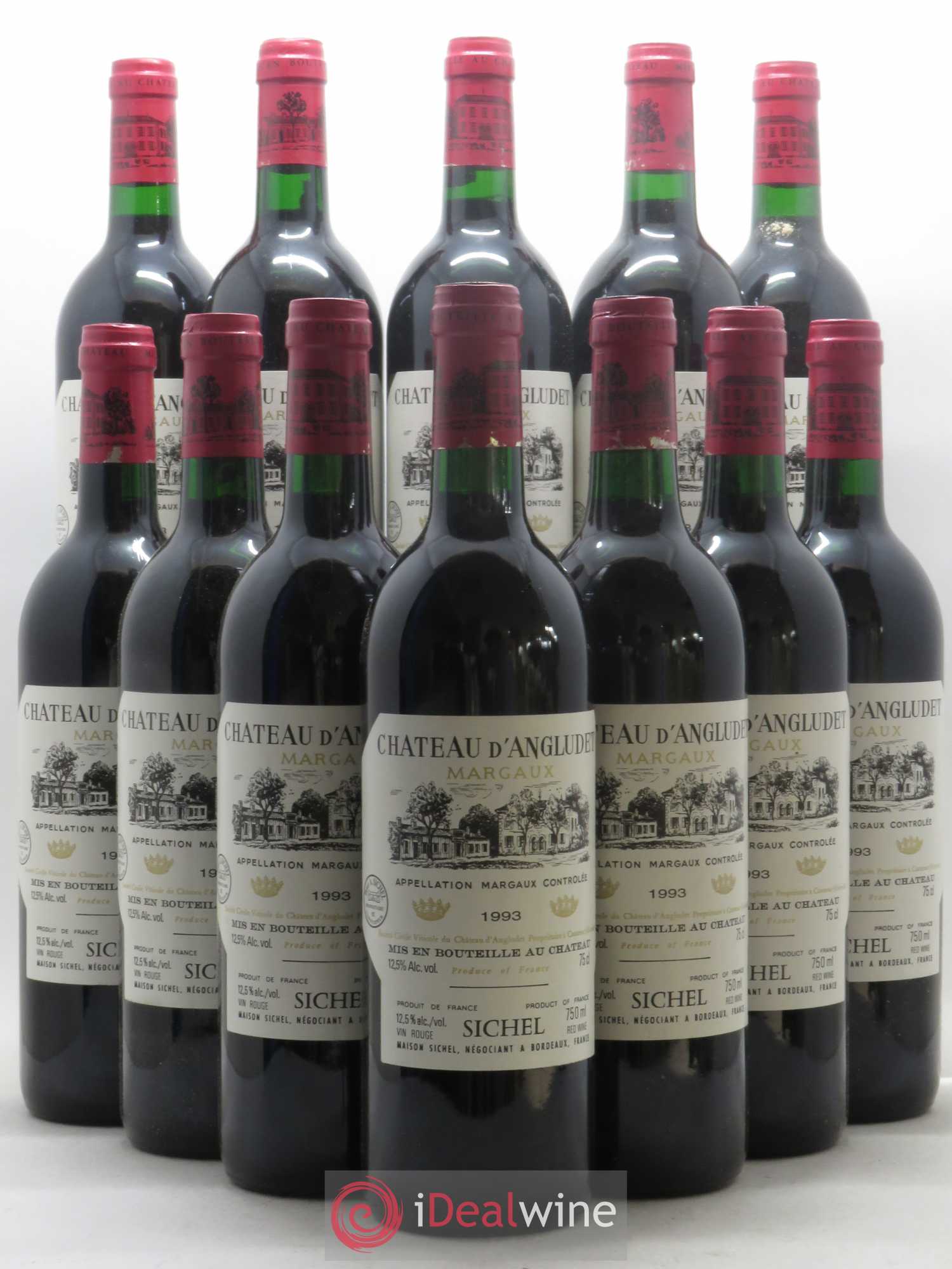 Château d' Angludet Cru Bourgeois 1993 - Lot de 12 bouteilles - 0