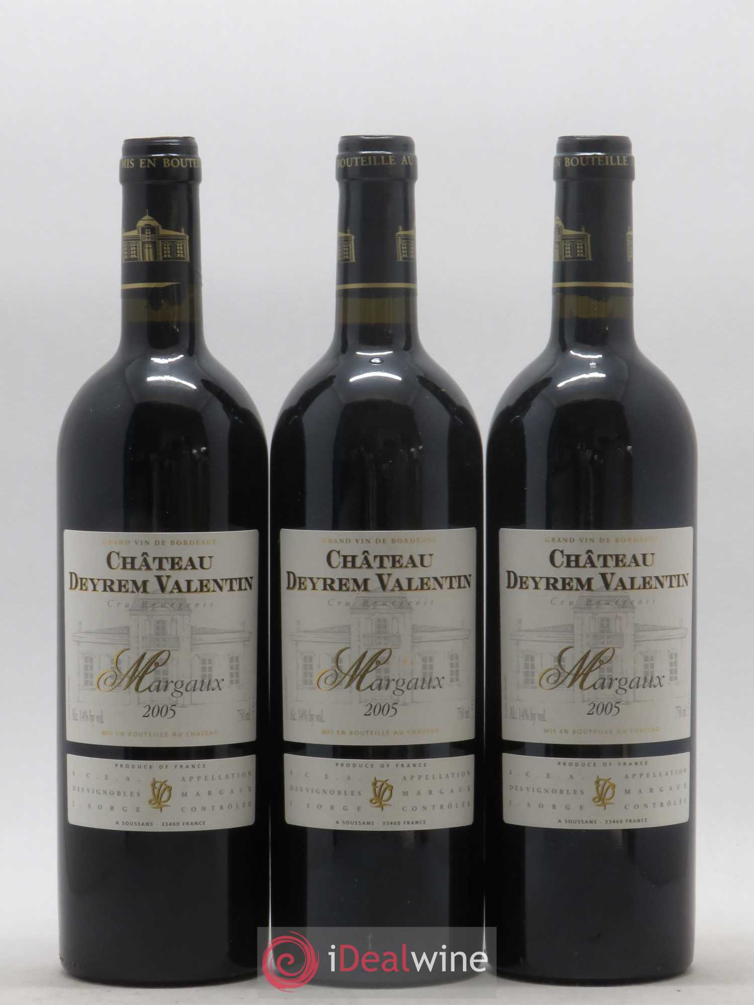 Château Deyrem Valentin Cru Bourgeois 2005 - Lot de 12 bouteilles - 2