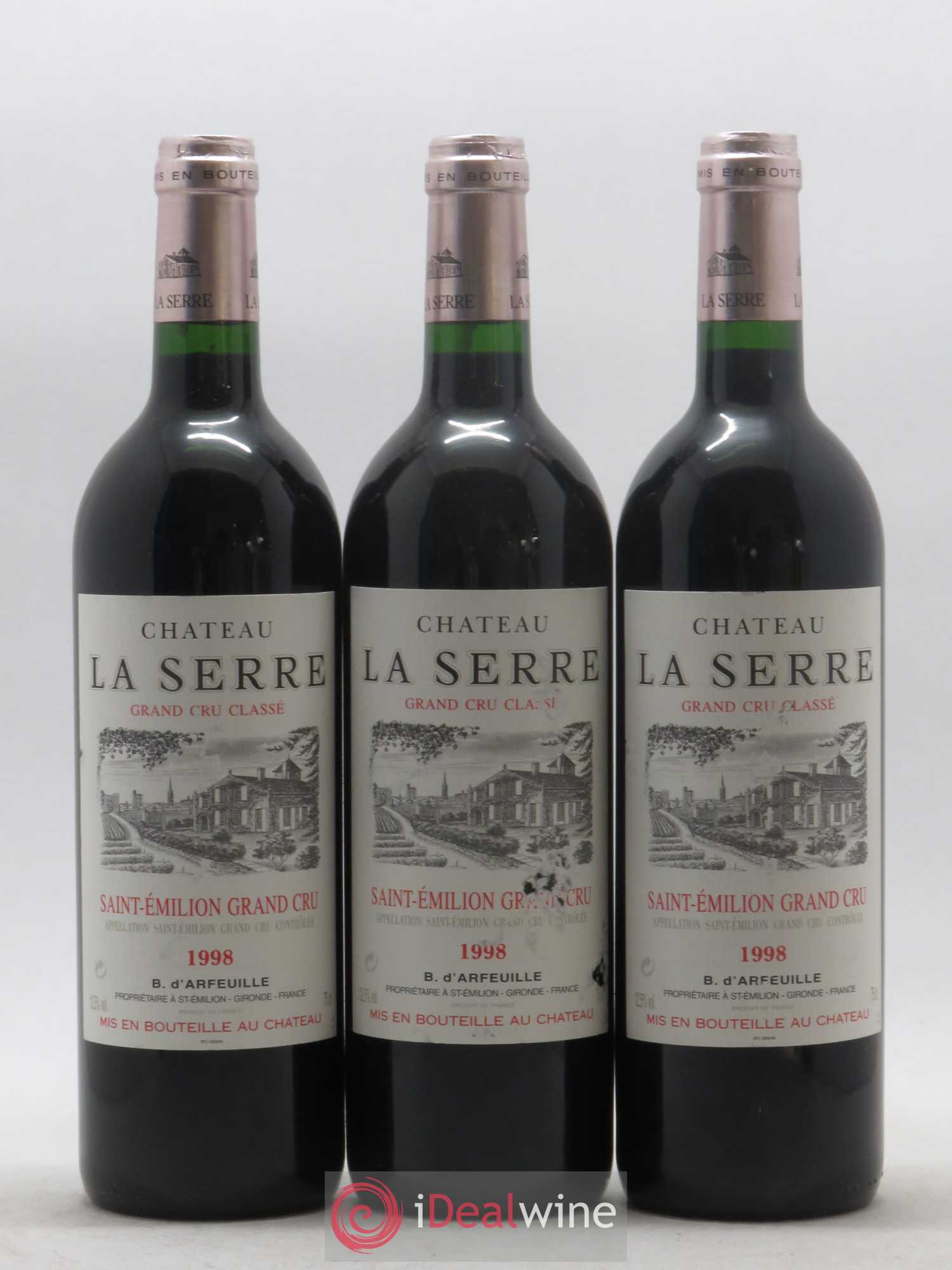 Château la Serre Grand Cru Classé 1998 - Lot de 12 bouteilles - 2