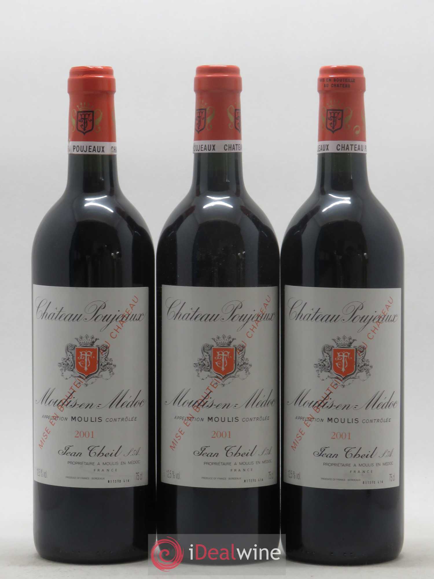 Château Poujeaux 2001 - Lot de 12 bouteilles - 1