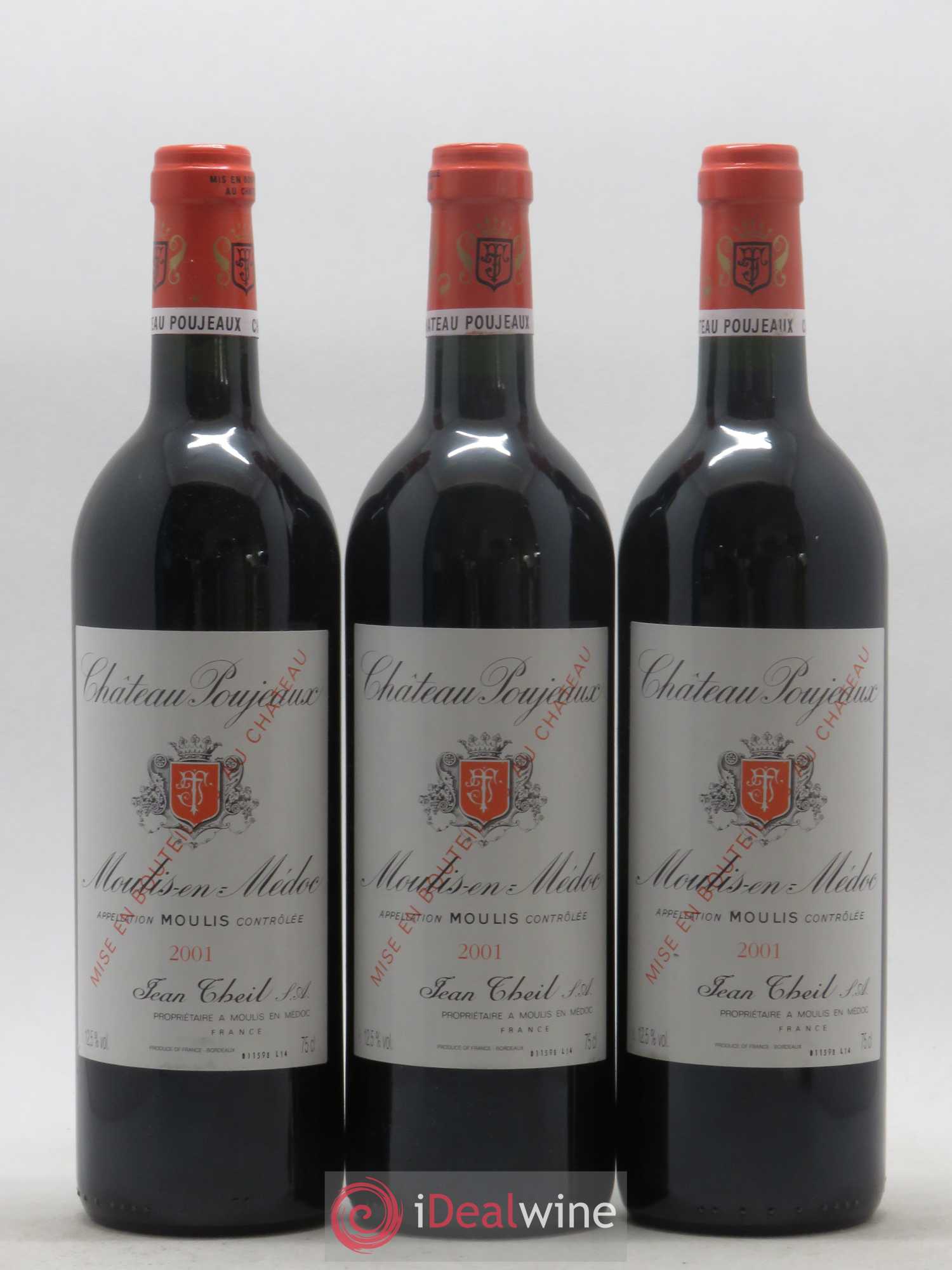 Château Poujeaux 2001 - Lot de 12 bouteilles - 2
