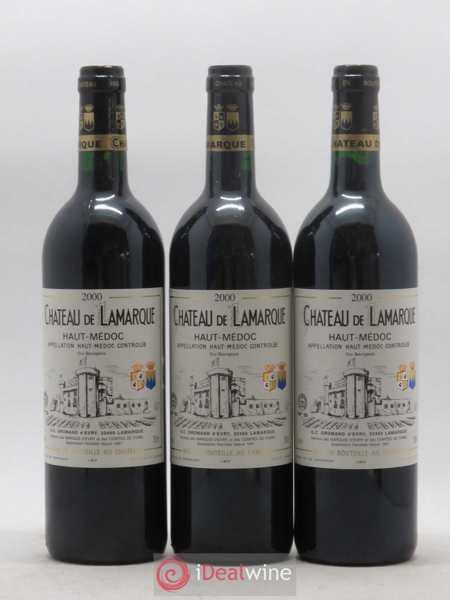 Château de Lamarque Cru Bourgeois 2000 - Lot de 12 bouteilles - 2