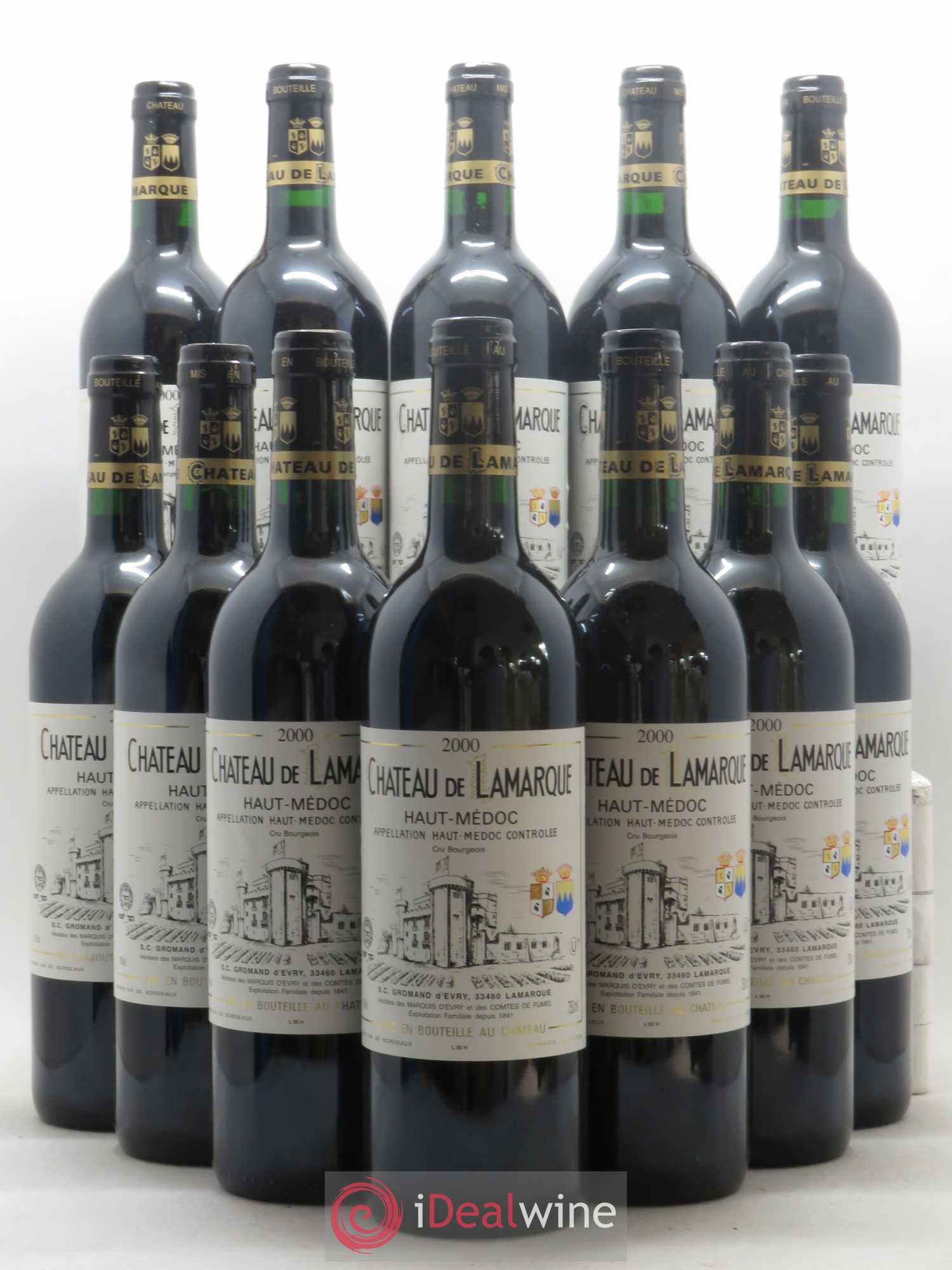 Château de Lamarque Cru Bourgeois 2000 - Lot de 12 bouteilles - 0