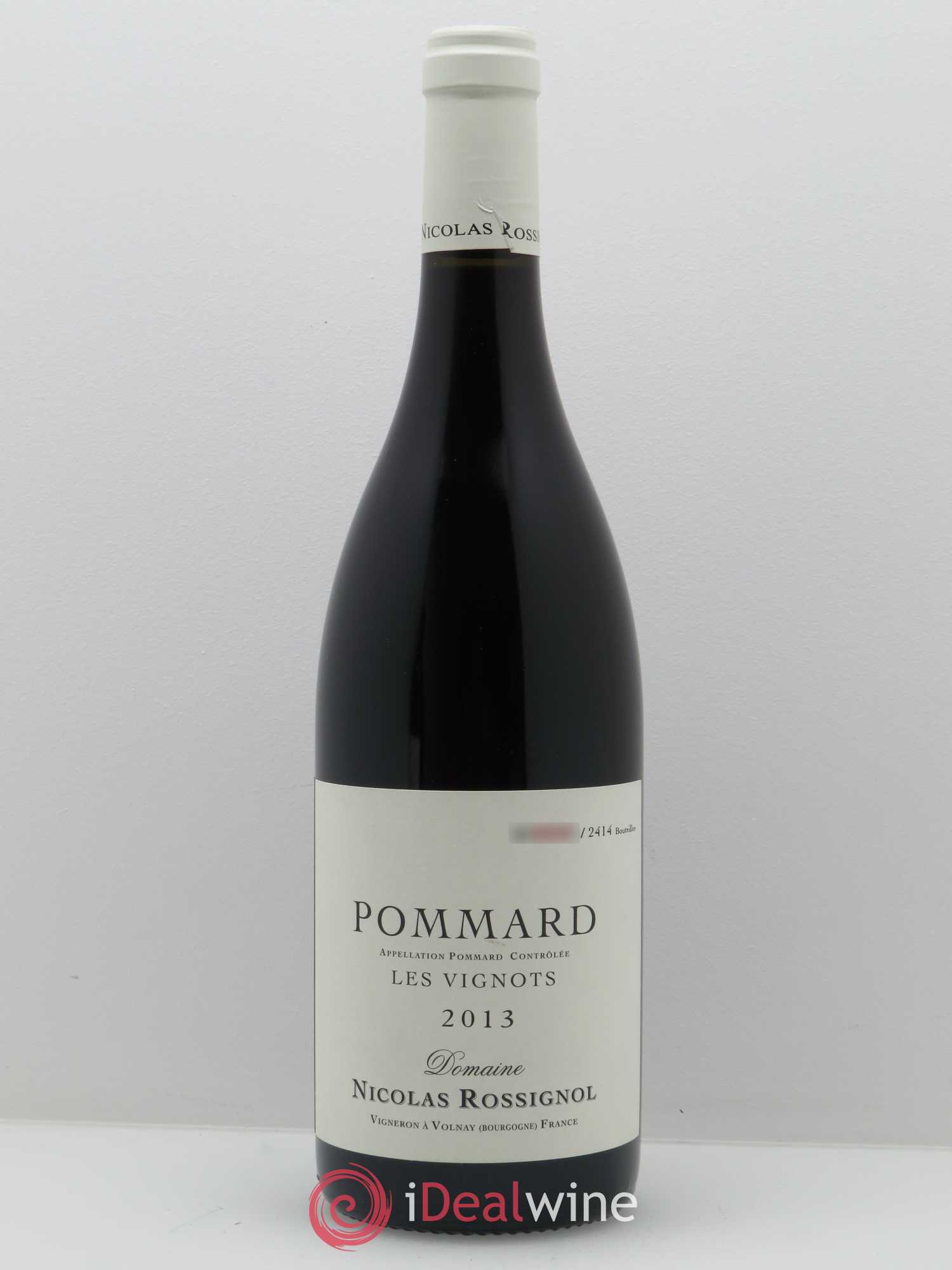 Pommard Nicolas Rossignol 2013 - Lot de 1 bouteille - 0
