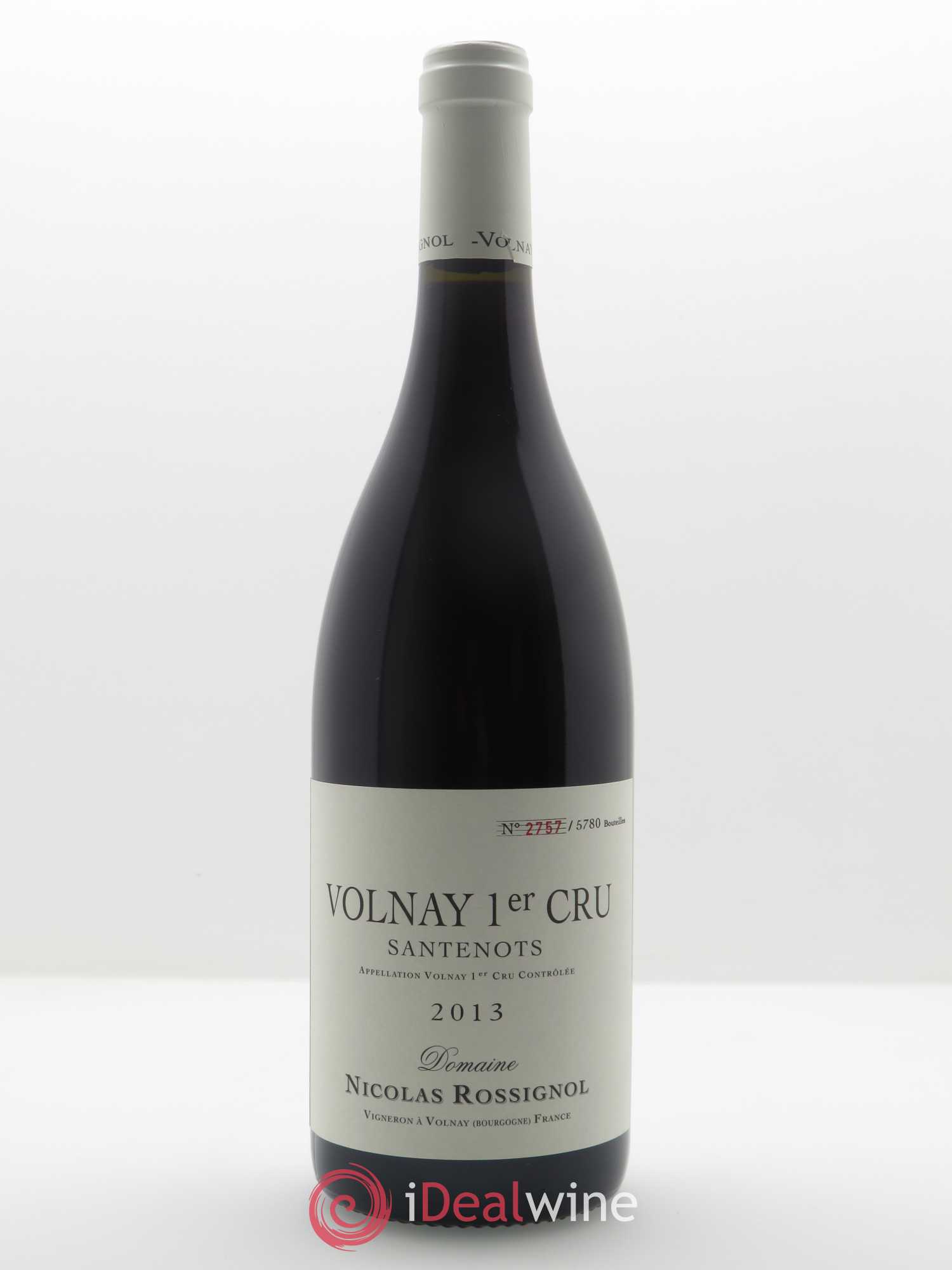 Volnay 1er Cru Santenots Nicolas Rossignol 2013 - Lot de 1 bouteille - 0