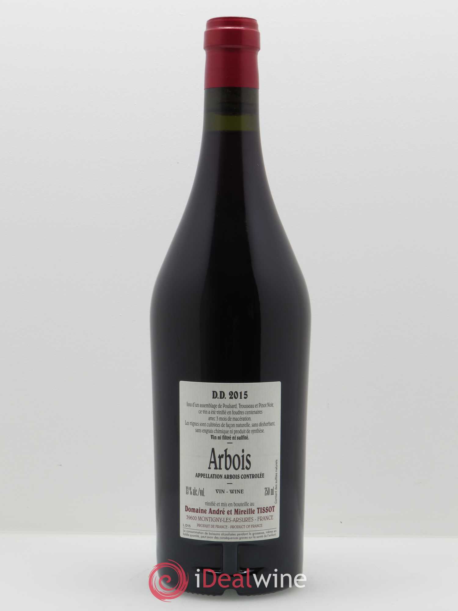 Arbois DD Bénédicte et Stéphane Tissot 2015 - Lot de 1 bouteille - 1