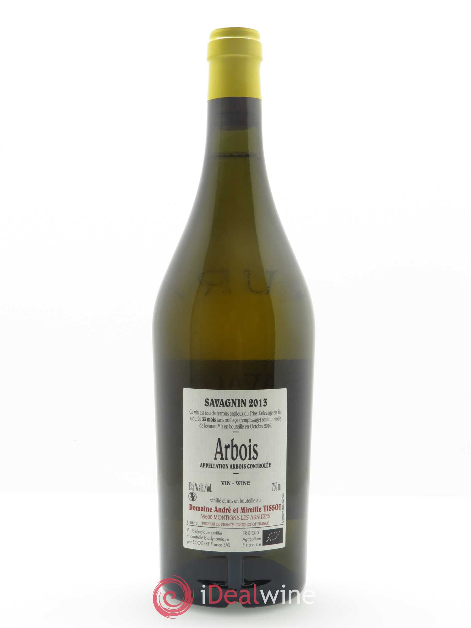 Arbois Savagnin Bénédicte et Stéphane Tissot 2013 - Lot de 1 bouteille - 1