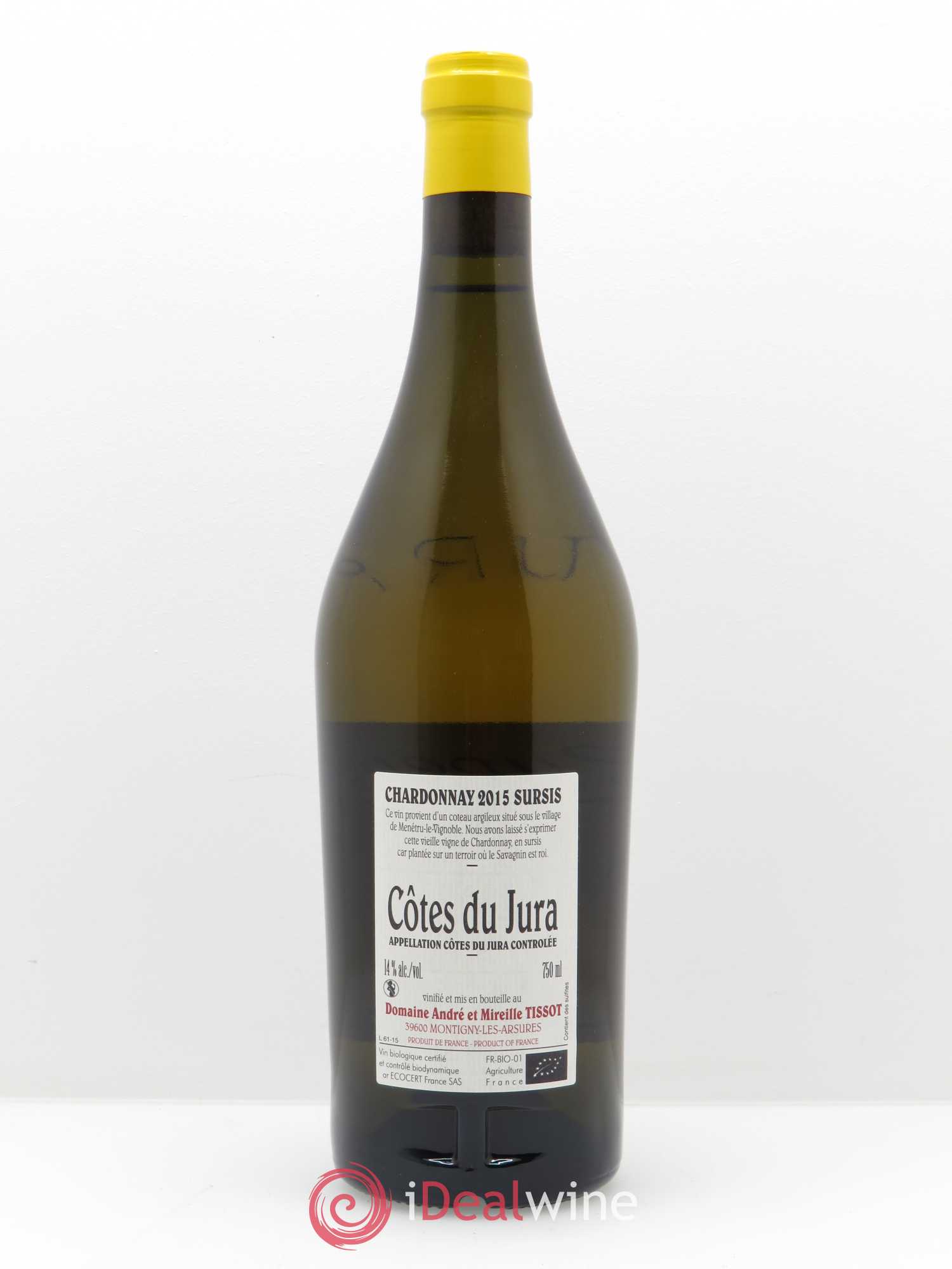 Côtes du Jura Sursis Bénédicte et Stéphane Tissot 2015 - Lot de 1 bouteille - 1