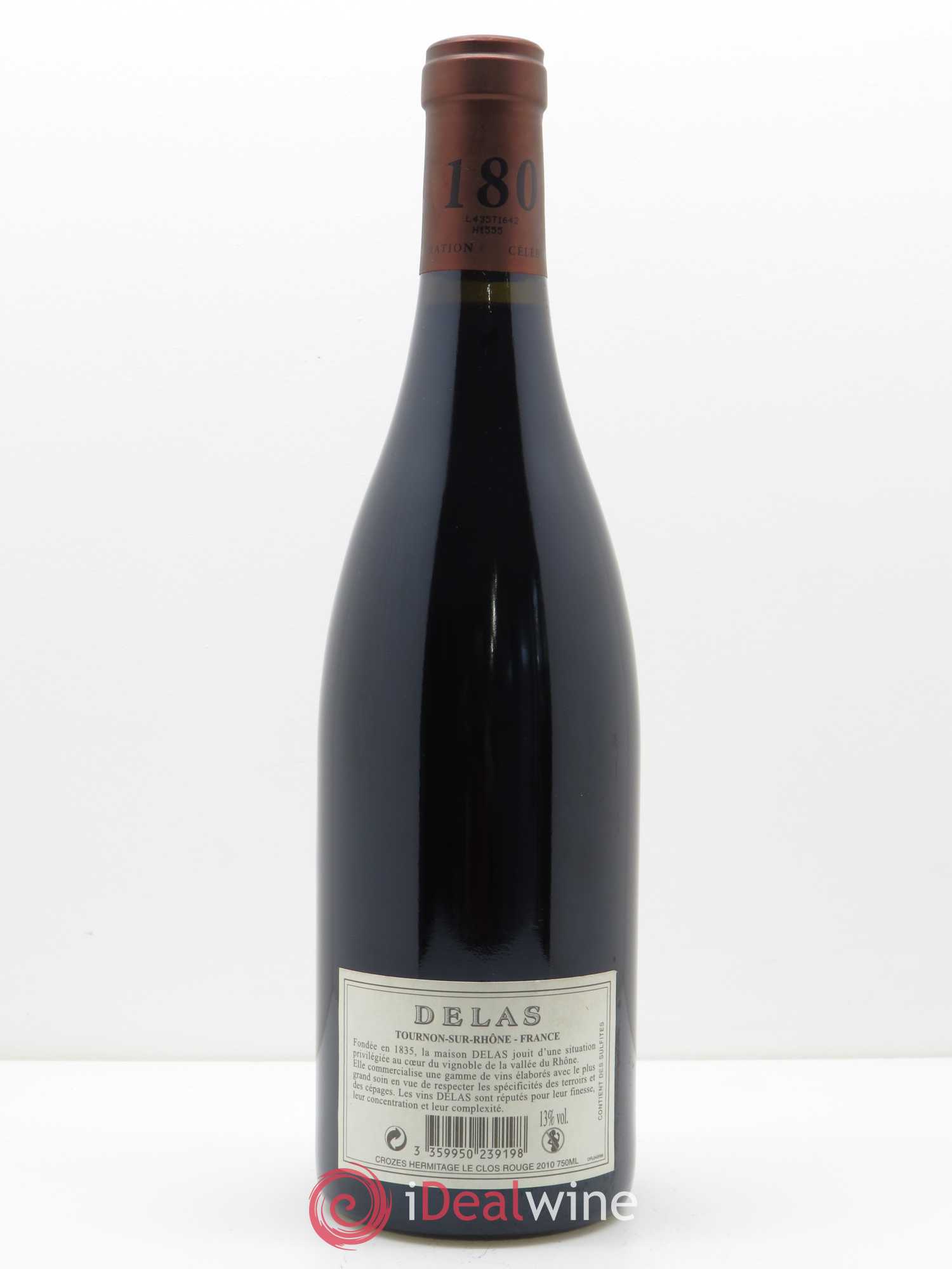 Crozes-Hermitage Le Clos Delas Frères 2010 - Lot de 1 bouteille - 1