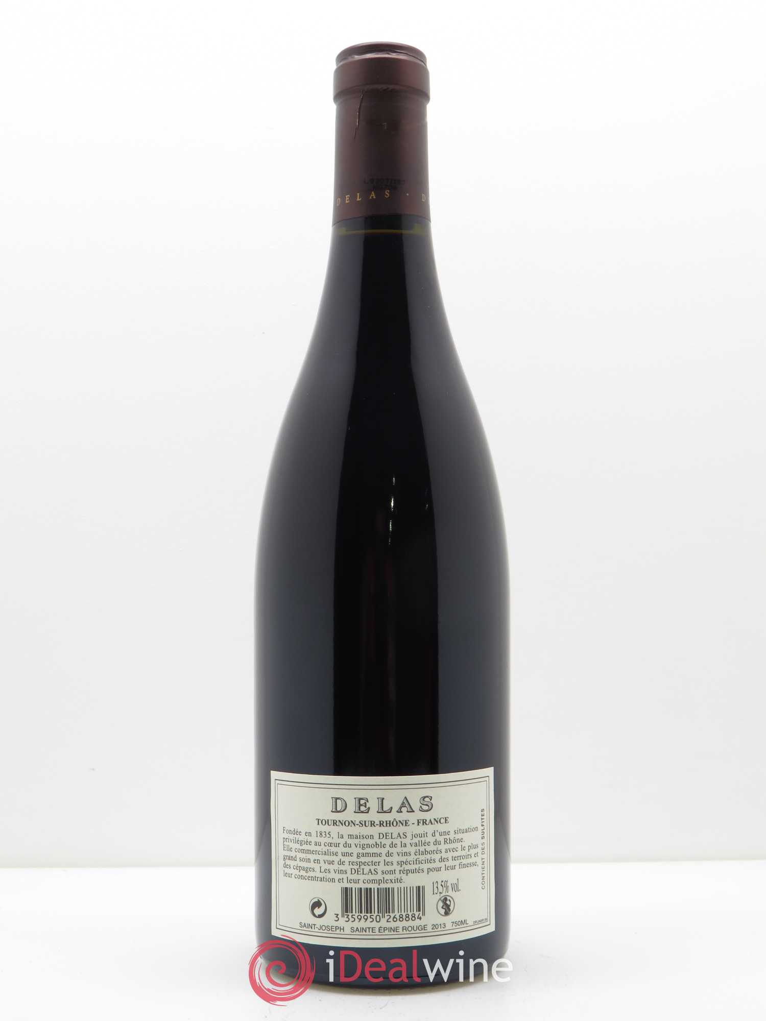 Saint-Joseph Sainte-Epine Delas Frères 2013 - Lot de 1 bouteille - 1