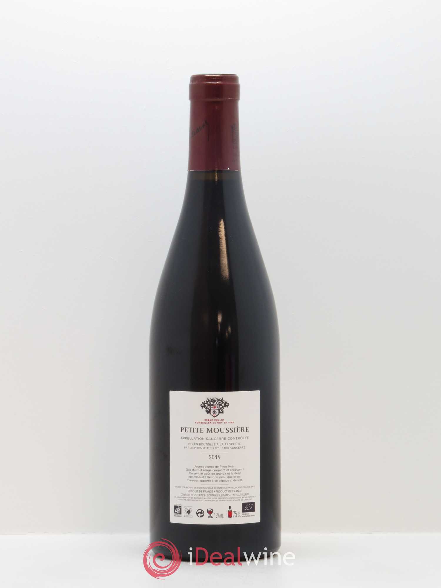 Sancerre La Petite Moussière Alphonse Mellot 2014 - Lot de 1 bouteille - 1