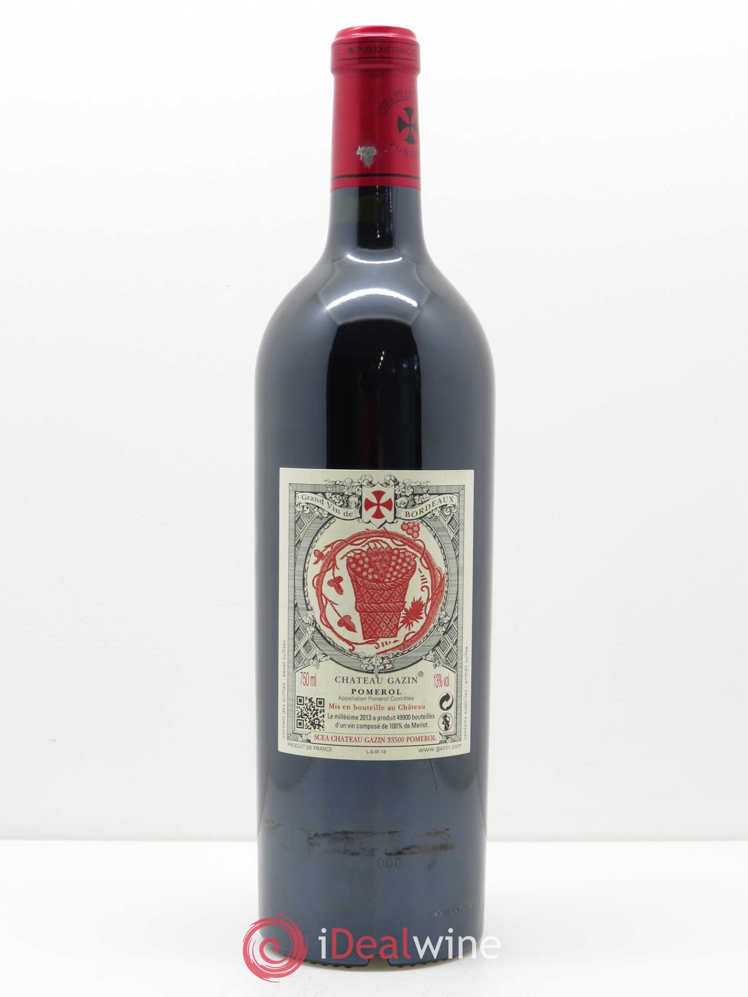 Château Gazin 2013 - Lot de 1 bouteille - 1