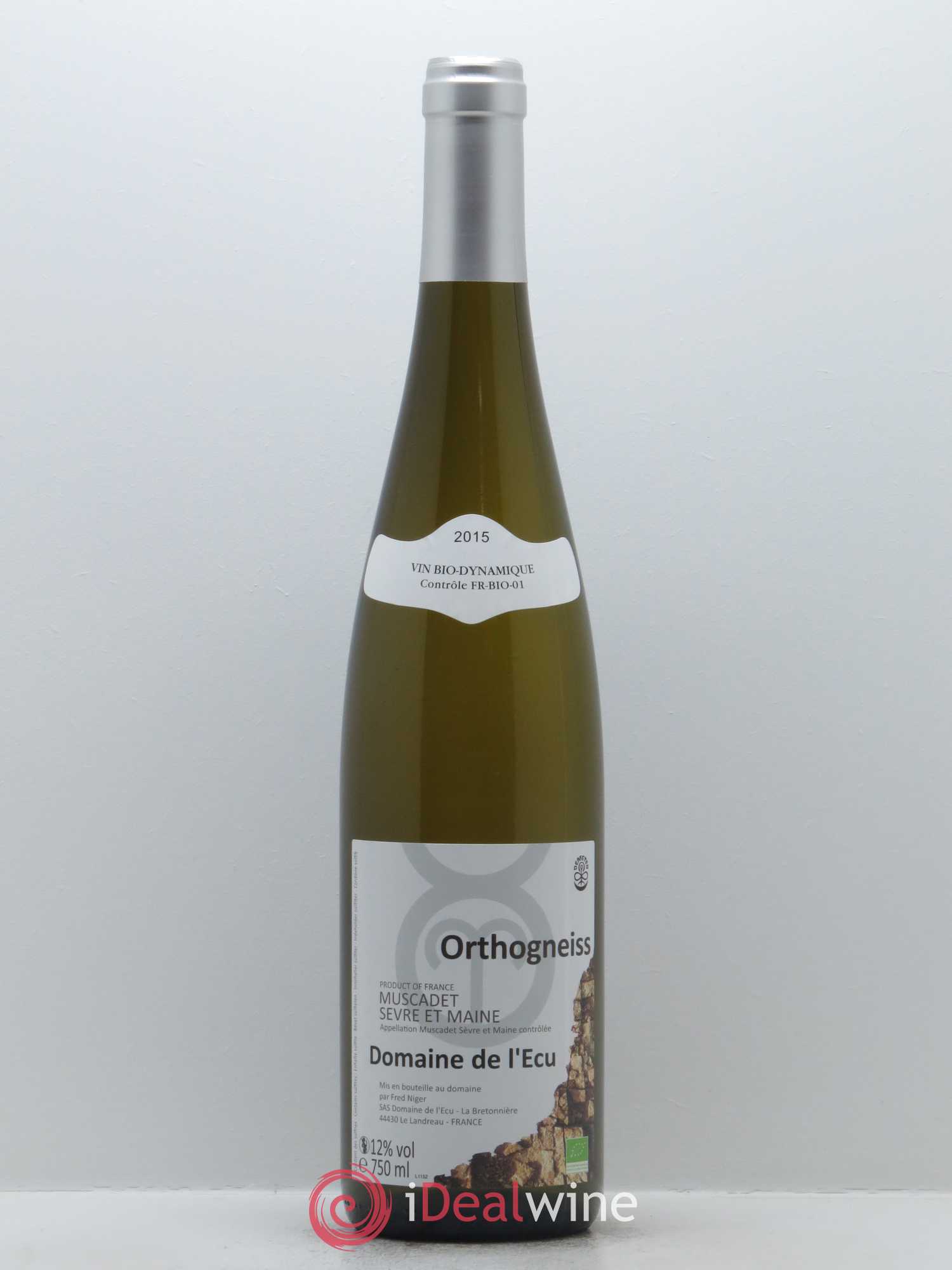Vin de France (anciennement Muscadet-Sèvre-et-Maine) Orthogneiss Domaine de L'Ecu 2015 - Lot de 1 bouteille - 0