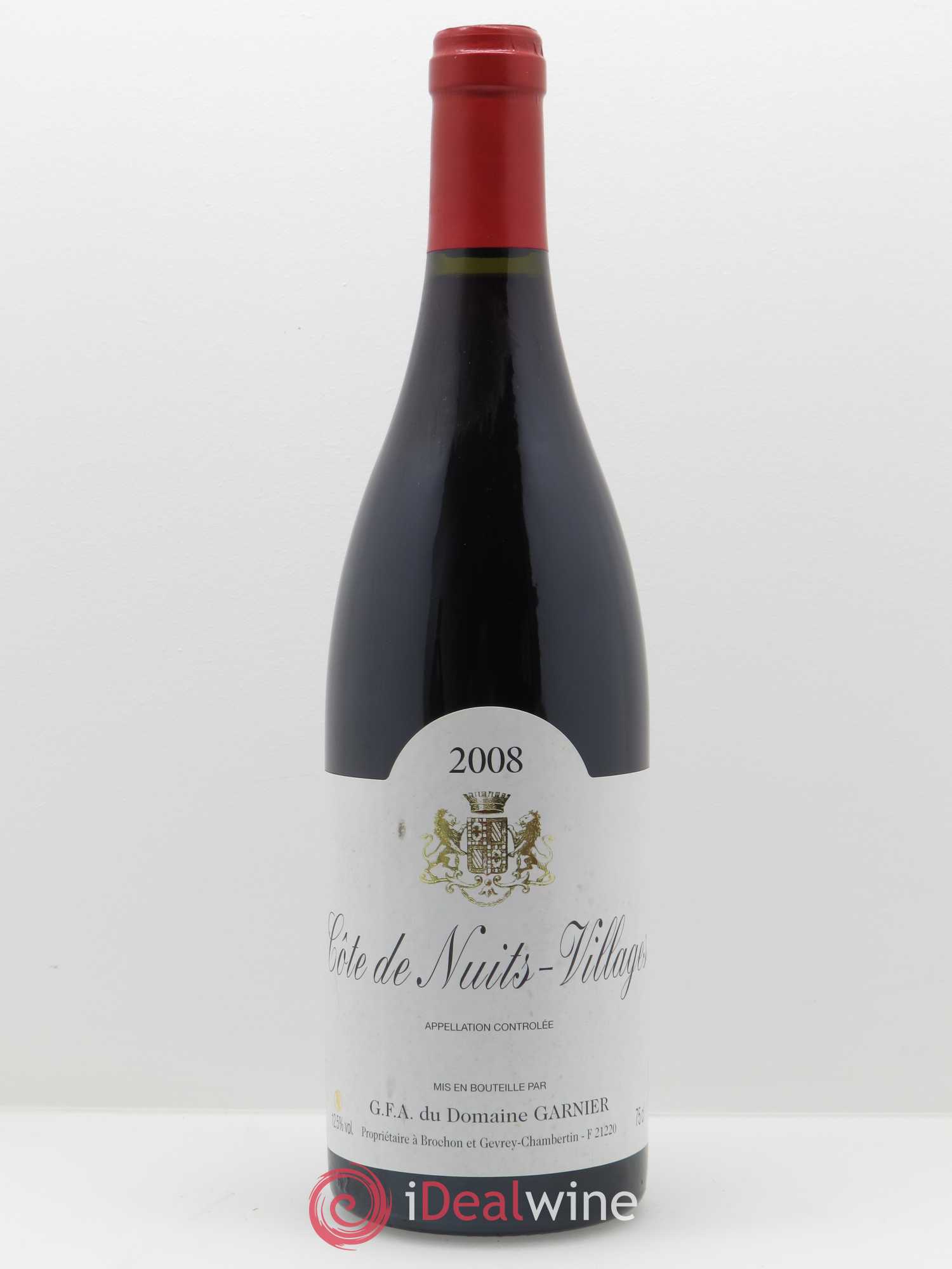 Côte de Nuits-Villages Garnier 2008 - Lot de 1 bouteille - 0