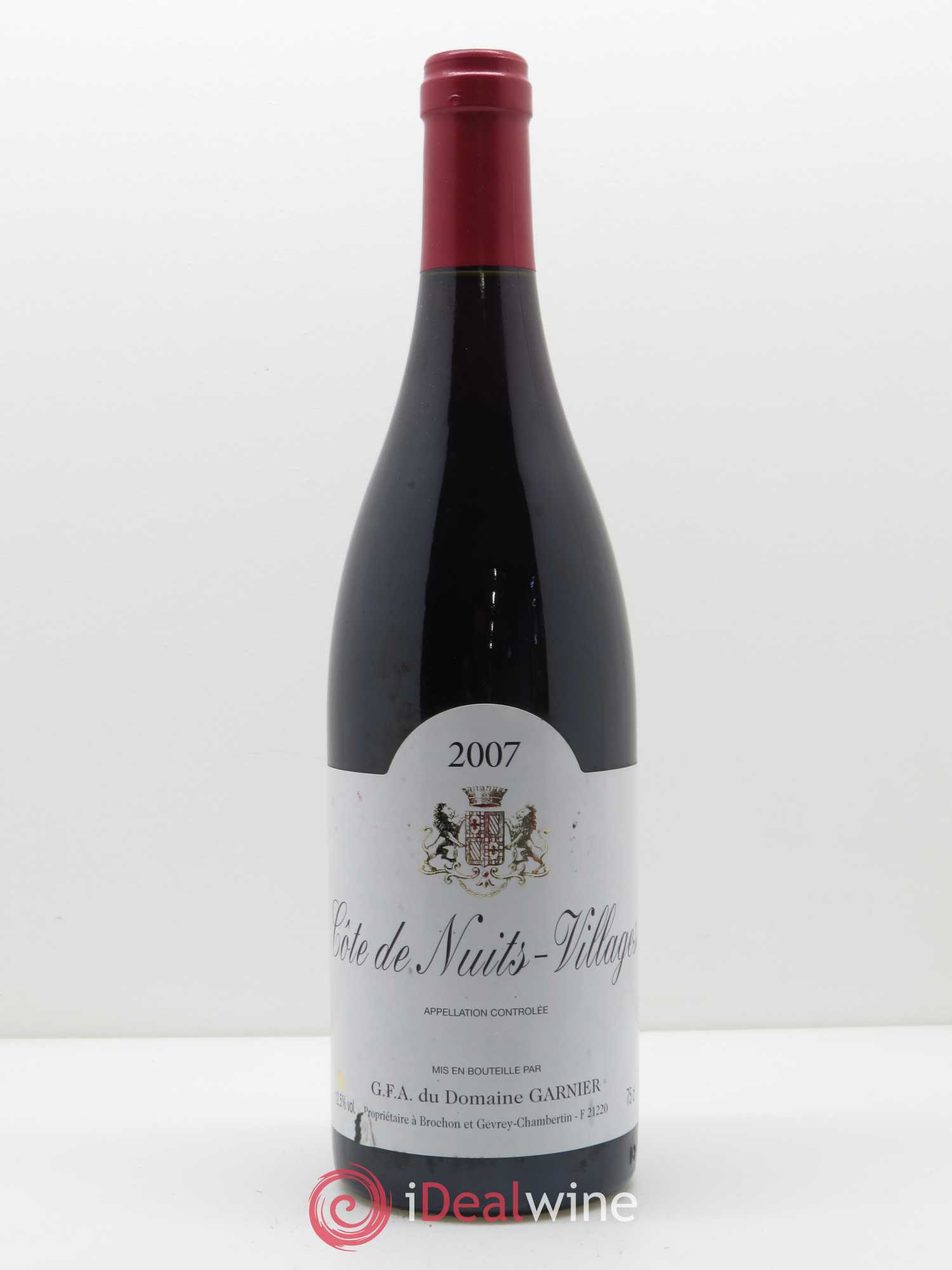 Côte de Nuits-Villages Garnier 2007 - Lot de 1 bouteille - 0